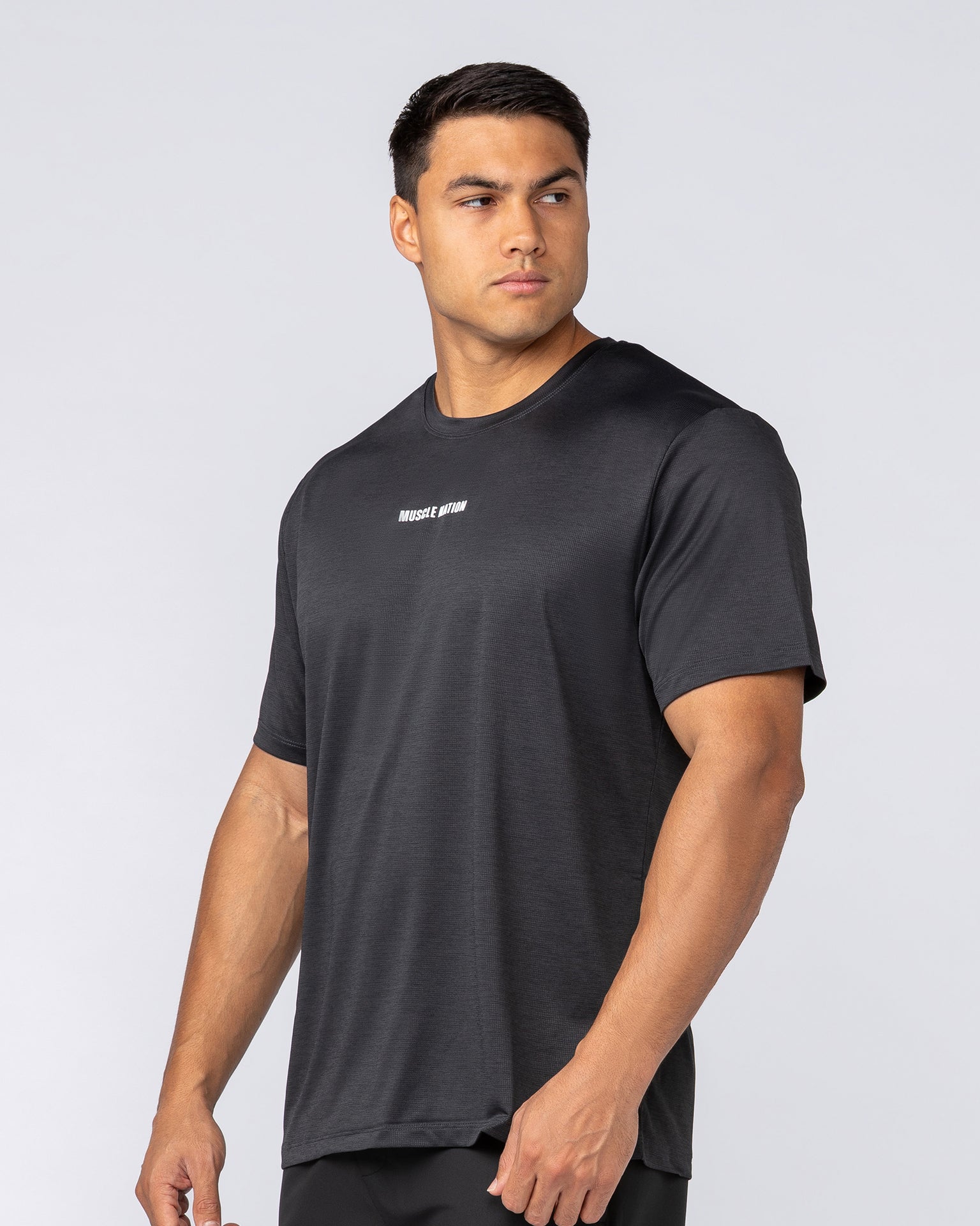 Aero Active Tee - Black-T-Shirts-S-082532BLK-S-MNAPPRL43949-3-Muscle Nation