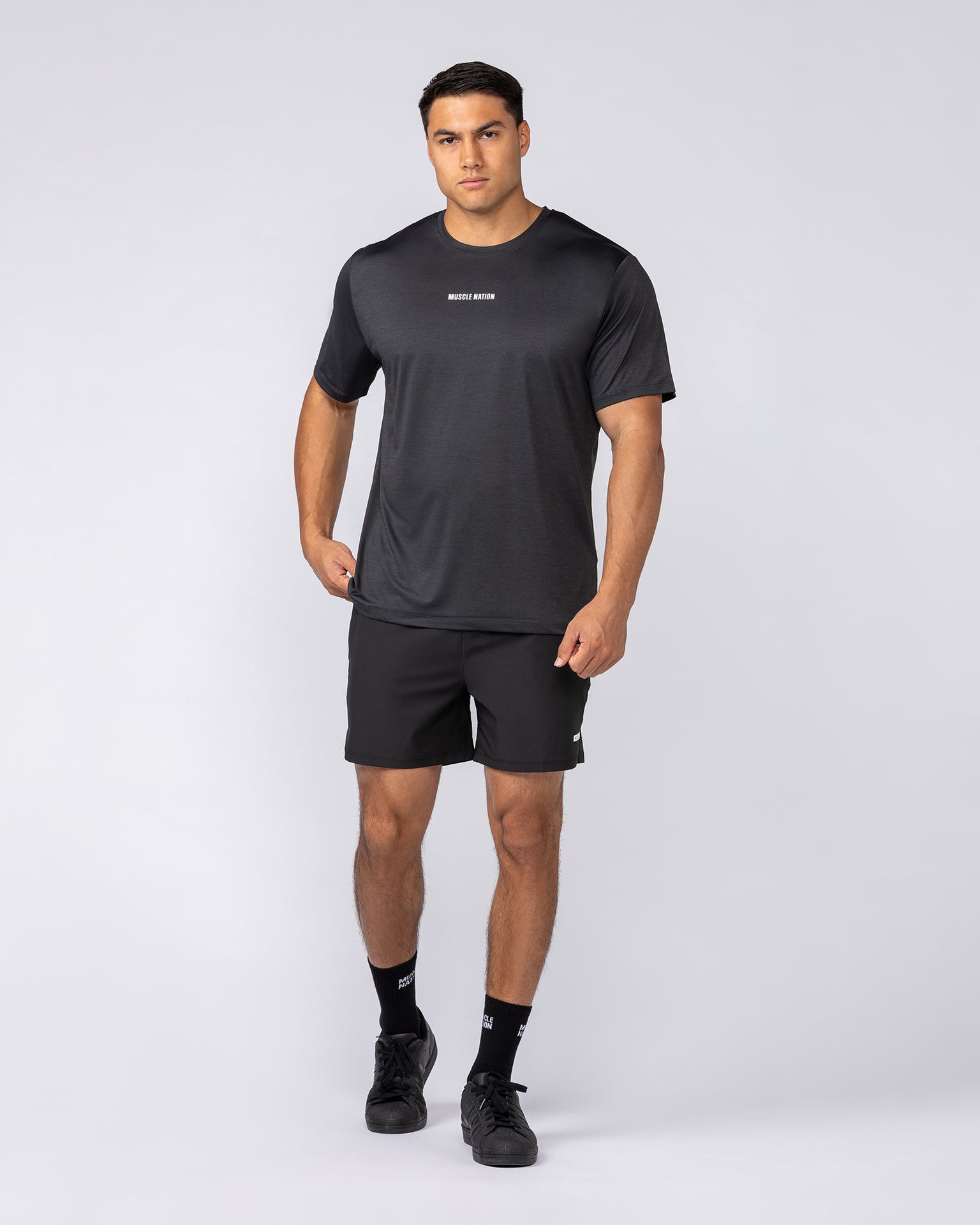 Aero Active Tee - Black-T-Shirts-S-082532BLK-S-MNAPPRL43949-6-Muscle Nation