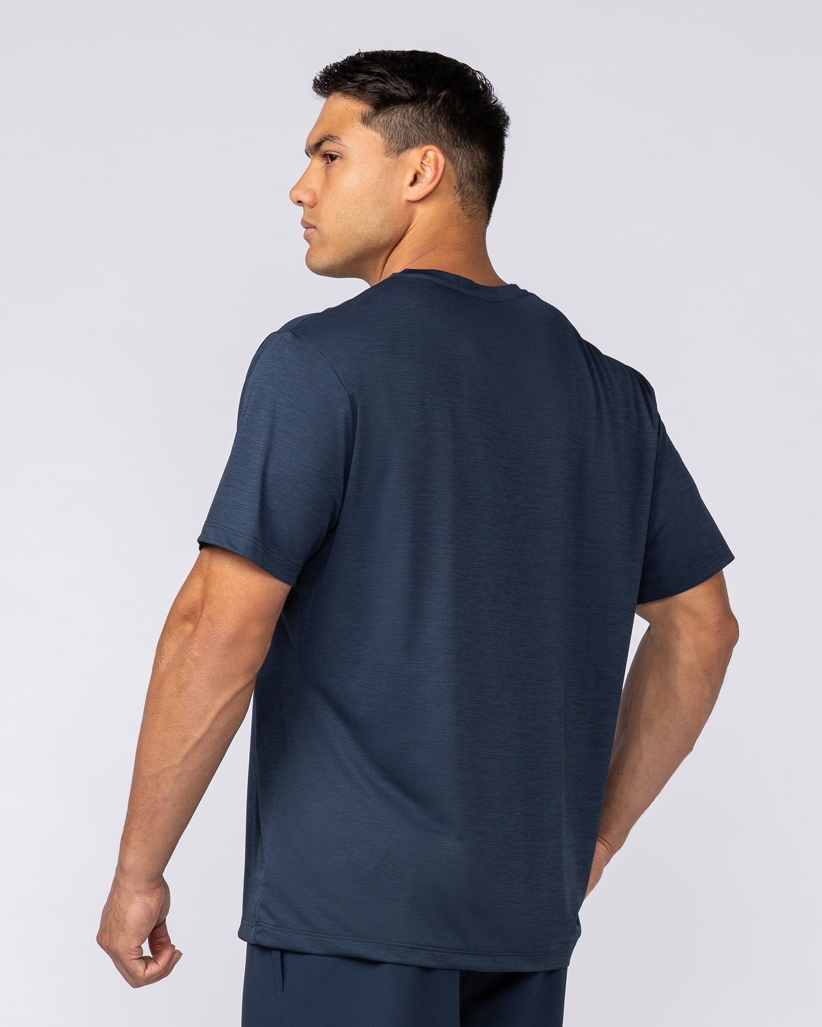 Aero Active Tee - Navy-T-Shirts-S-082532NAVY-S-MNAPPRL43942-3-Muscle Nation