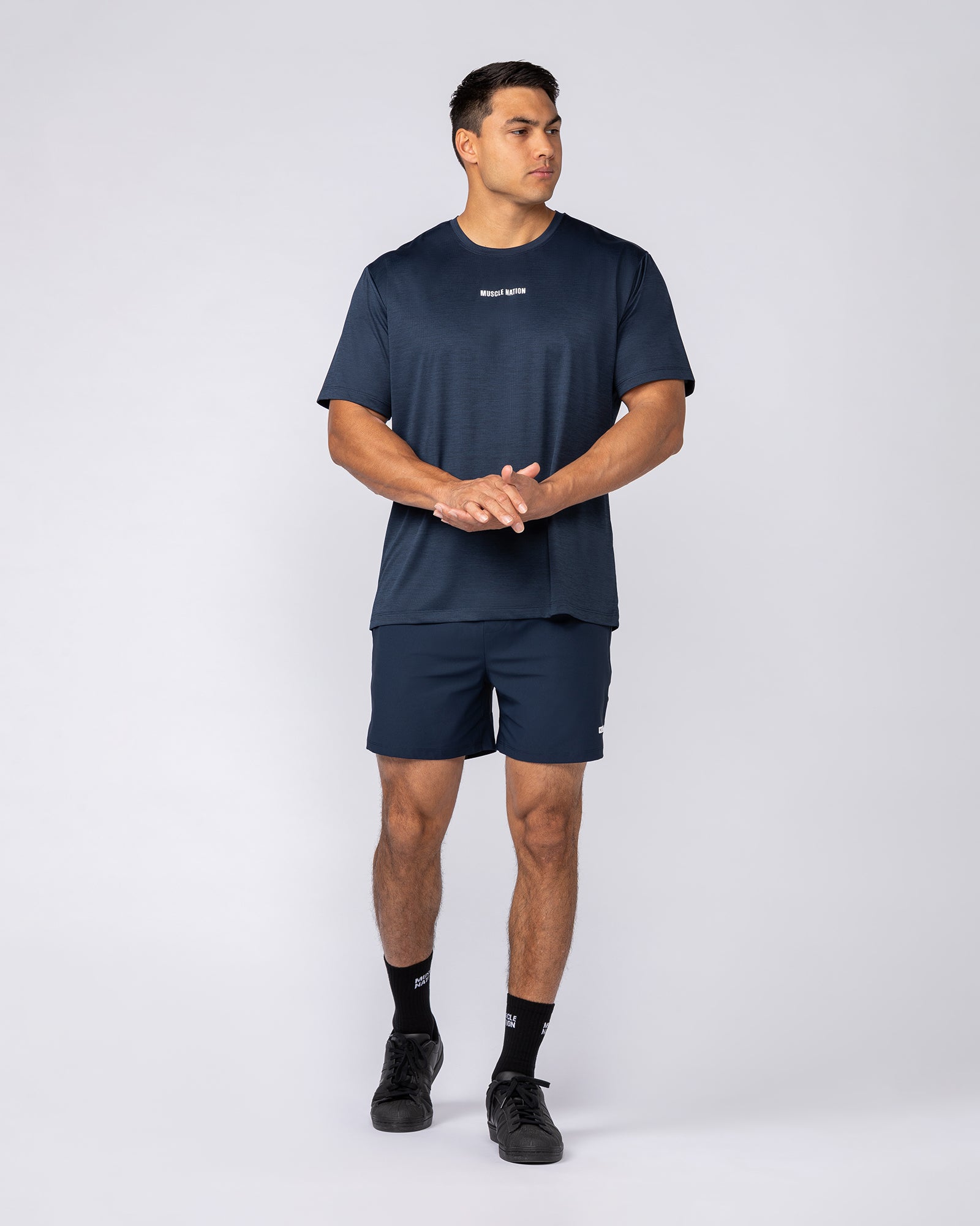 Aero Active Tee - Navy-T-Shirts-S-082532NAVY-S-MNAPPRL43942-5-Muscle Nation