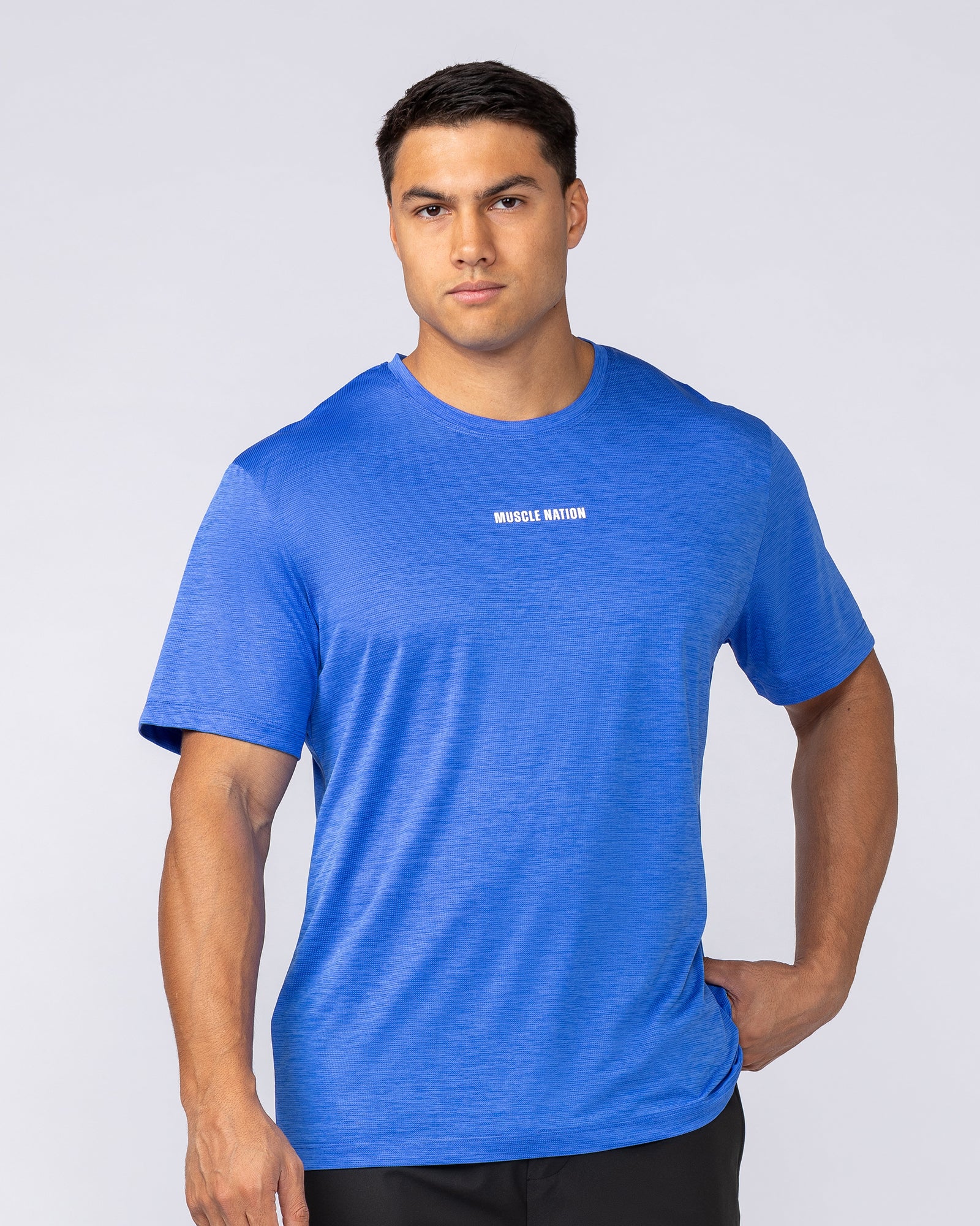 Aero Active Tee - Power Blue-T-Shirts-S-082532PWRBL-S-MNAPPRL43956-1-Muscle Nation