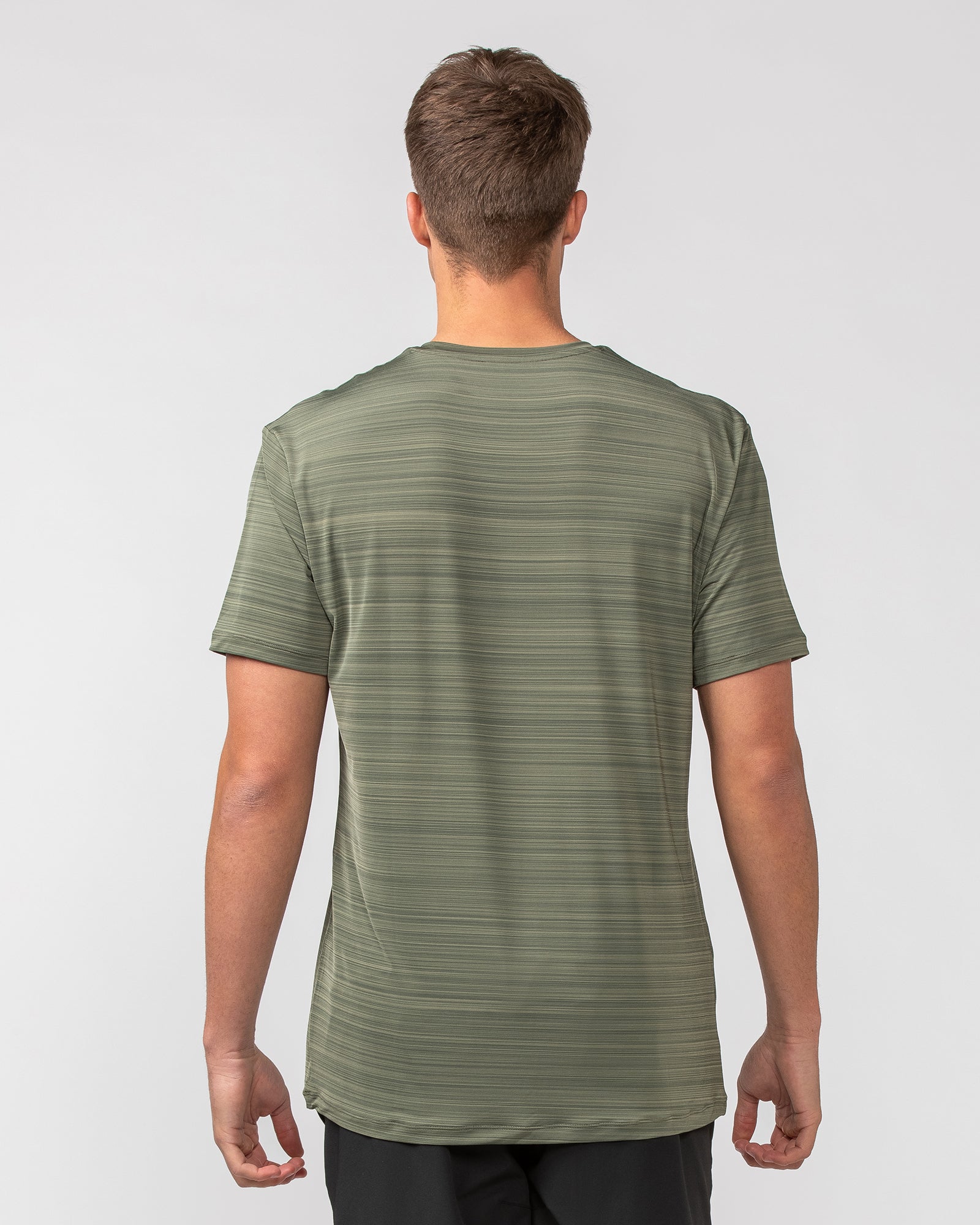 MN Active Running Tee - Dark Khaki-Tops-S-082439DKHAKI-S-MNAPPRL32607-4-Muscle Nation