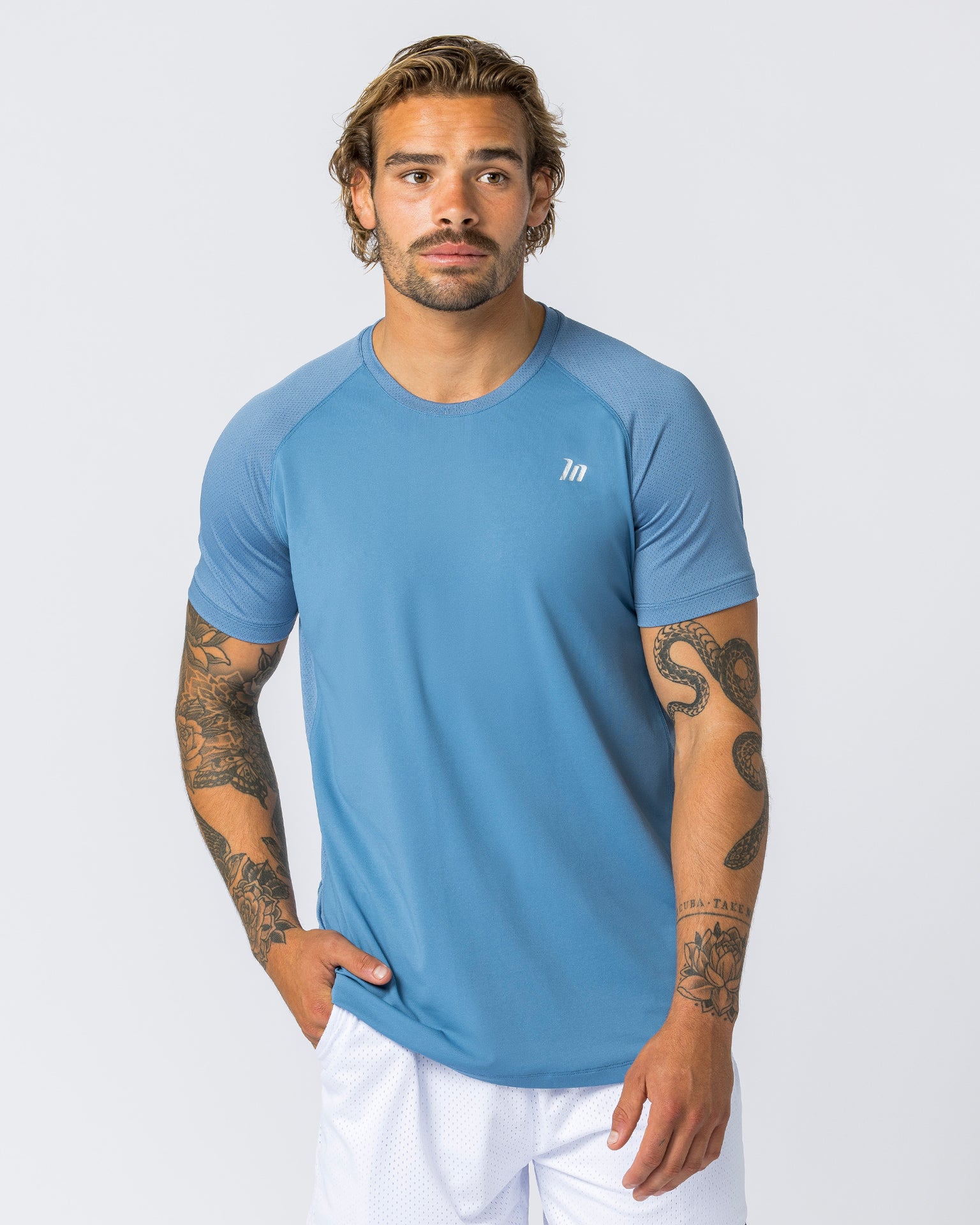 Ventilation Tee - Elemental Blue-T-Shirts-S-112356ELEMBLU-S-MNAPPRL28176-1-Muscle Nation