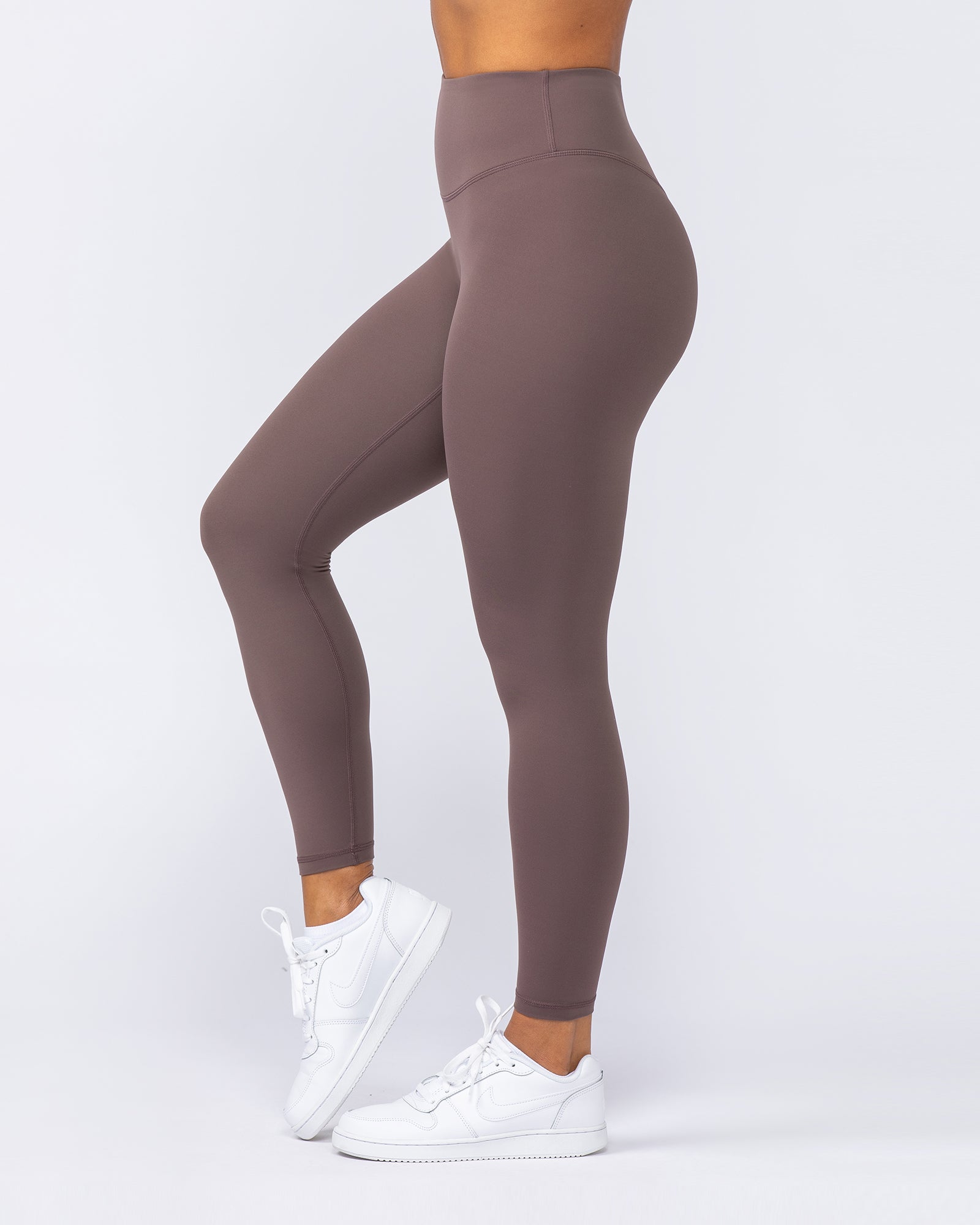 Ultra Aura Ankle Length Leggings - Umber-Leggings-XXS-1124113UMBR-XXS-MNAPPRL34387-4-Muscle Nation
