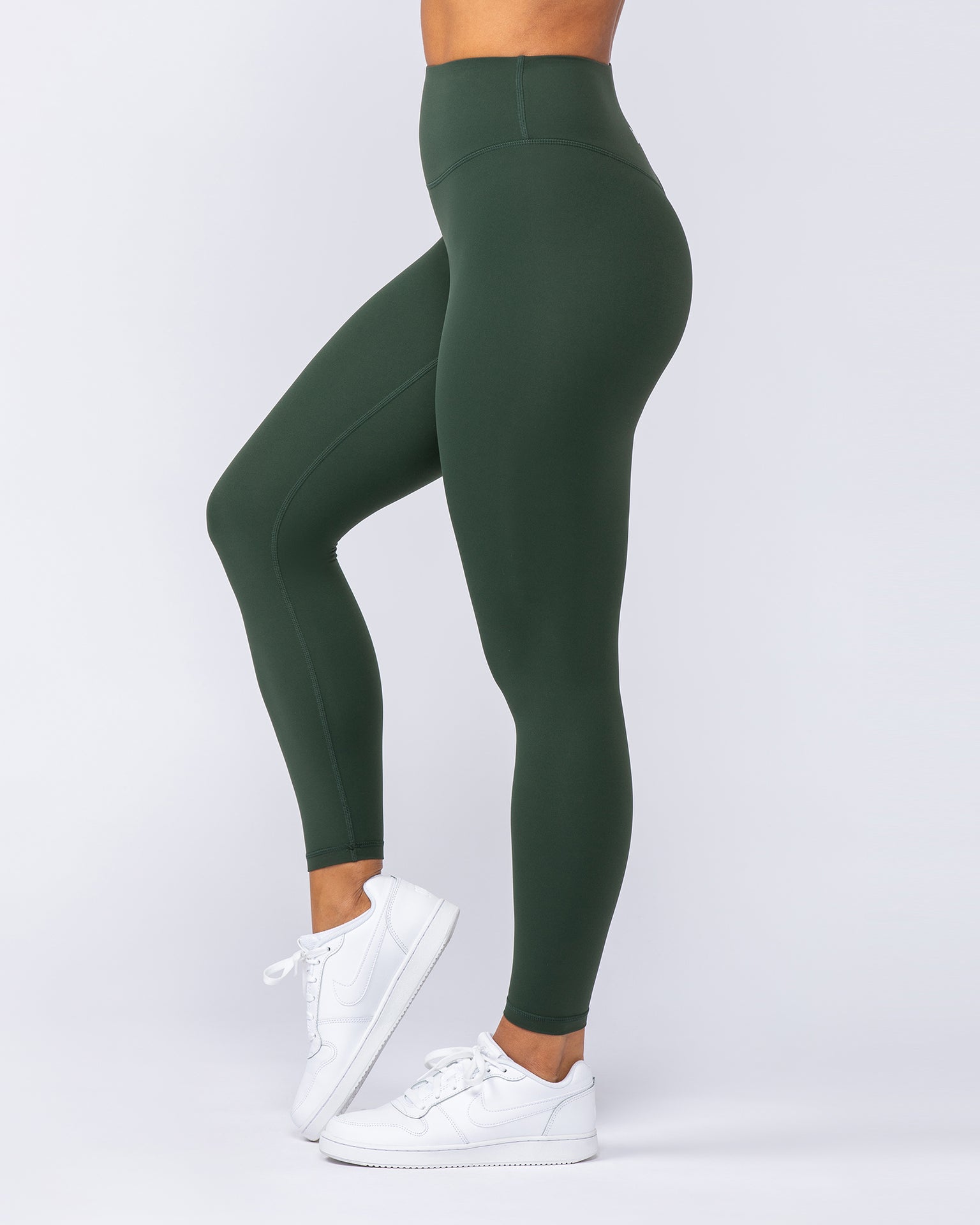 Ultra Aura Ankle Length Leggings - Dark Olive-Leggings-XXS-1124113DKOLV-XXS-MNAPPRL34414-4-Muscle Nation