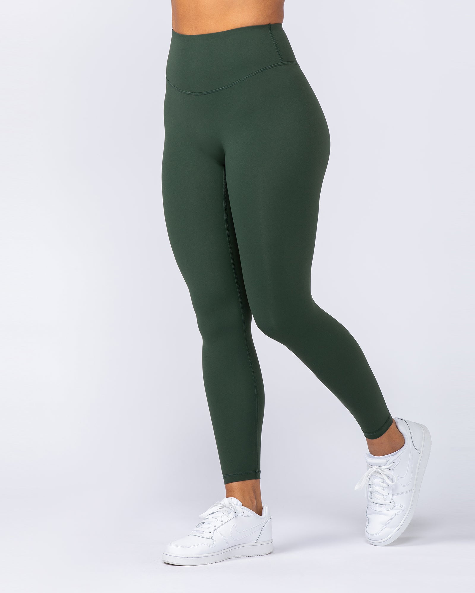 Ultra Aura Ankle Length Leggings - Dark Olive-Leggings-XXS-1124113DKOLV-XXS-MNAPPRL34414-3-Muscle Nation