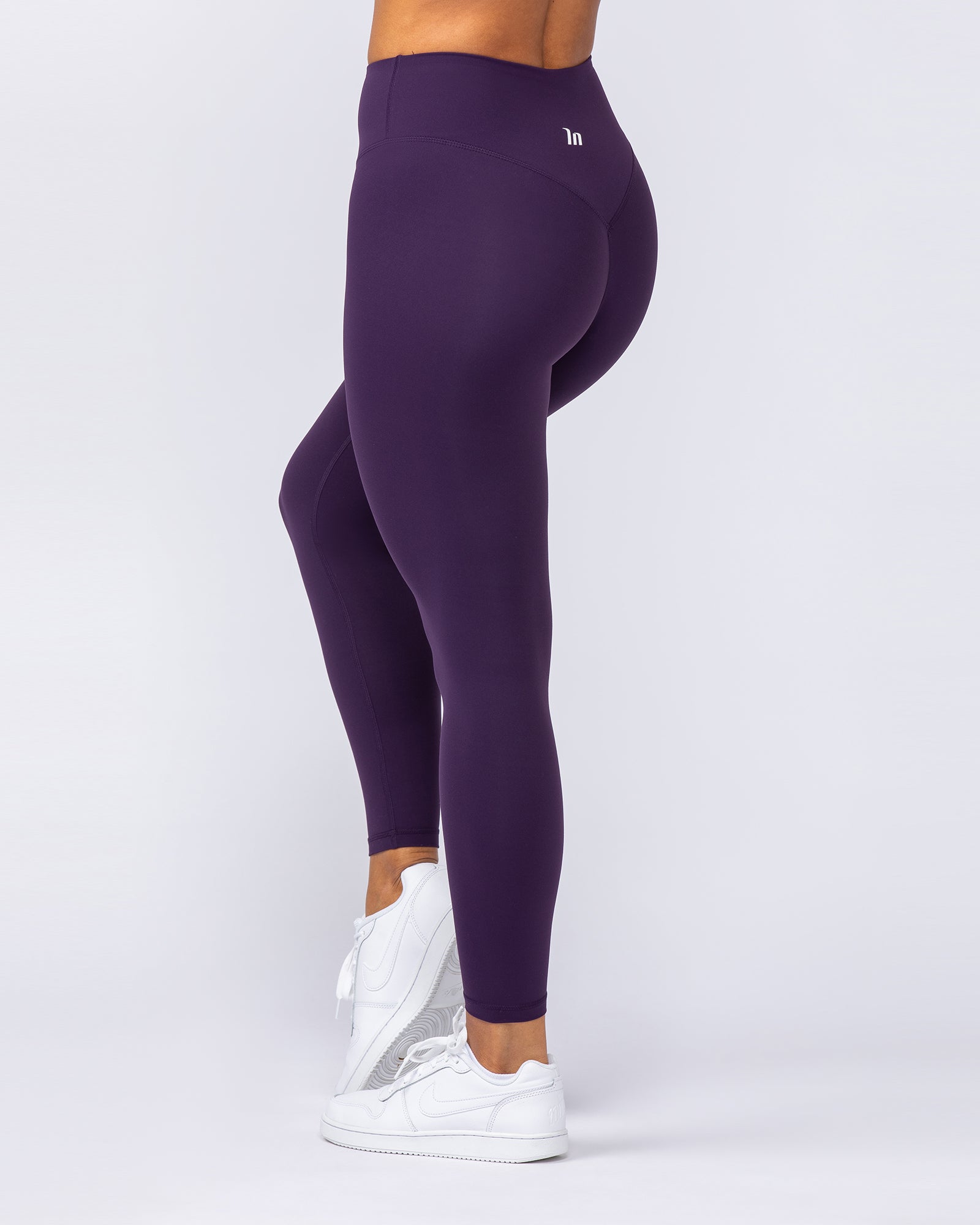 Ultra Aura Ankle Length Leggings - Dark Purple-Leggings-XXS-1124113DRKPUR-XXS-MNAPPRL34396-5-Muscle Nation