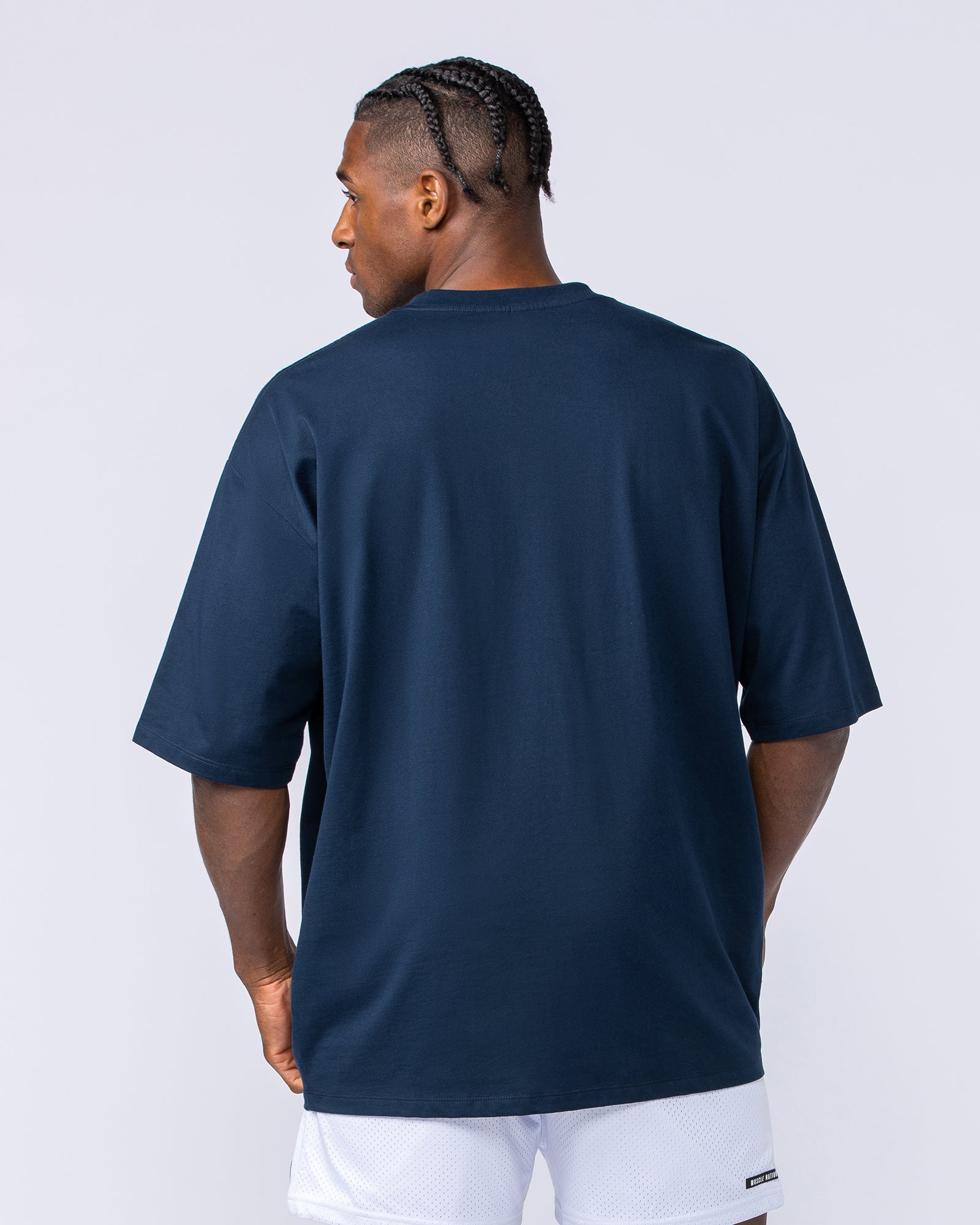 MN Varsity Oversized Tee - Navy-T-Shirts-XS-1124213NAVY-XS-MNAPPRL40836-4-Muscle Nation