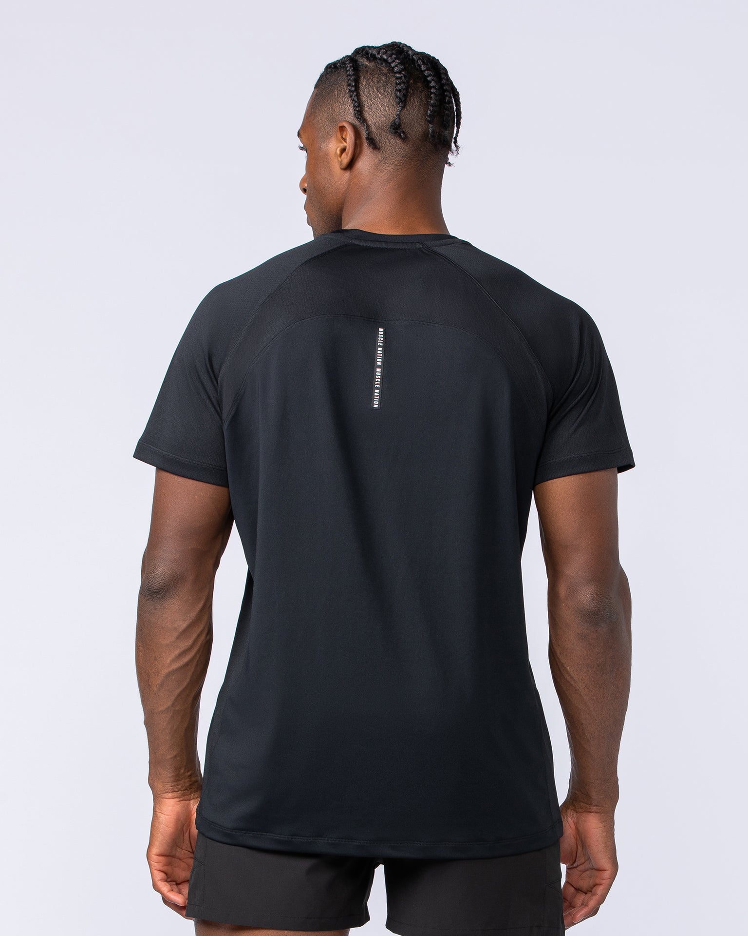 Ventilation Tee - Black-T-Shirts-S-052330BLK-S-MNAPPRL25100-4-Muscle Nation
