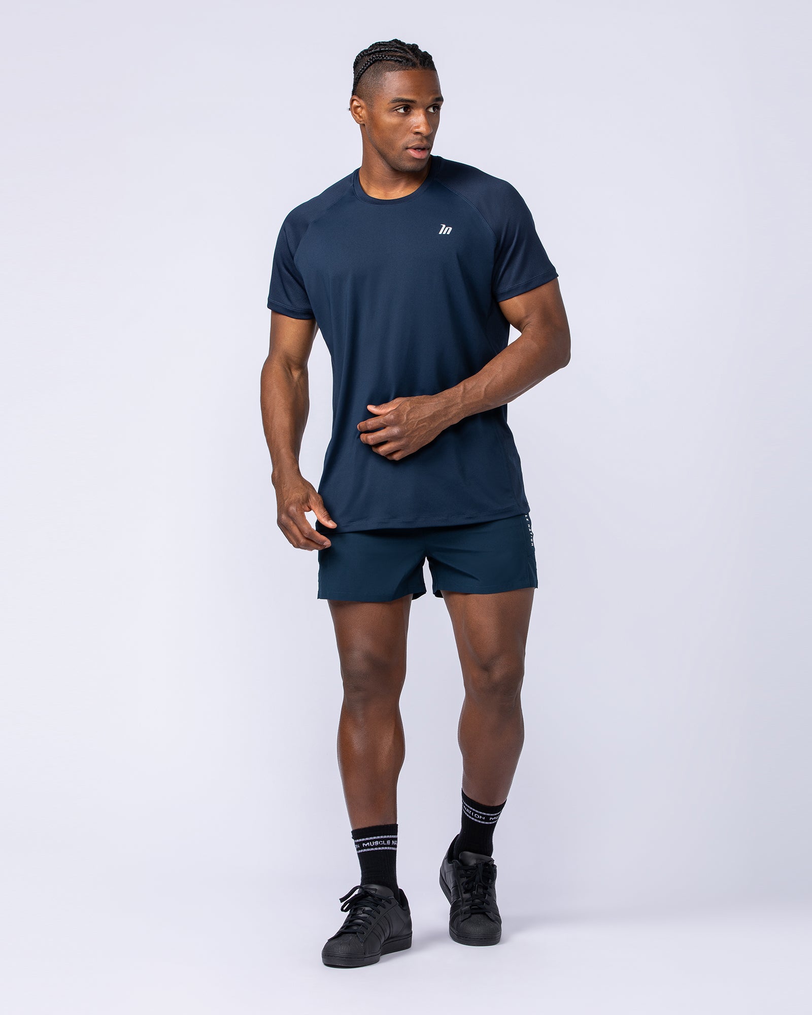 Ventilation Tee - Navy-T-Shirts-S-1124127NAVY-S-MNAPPRL35080-5-Muscle Nation