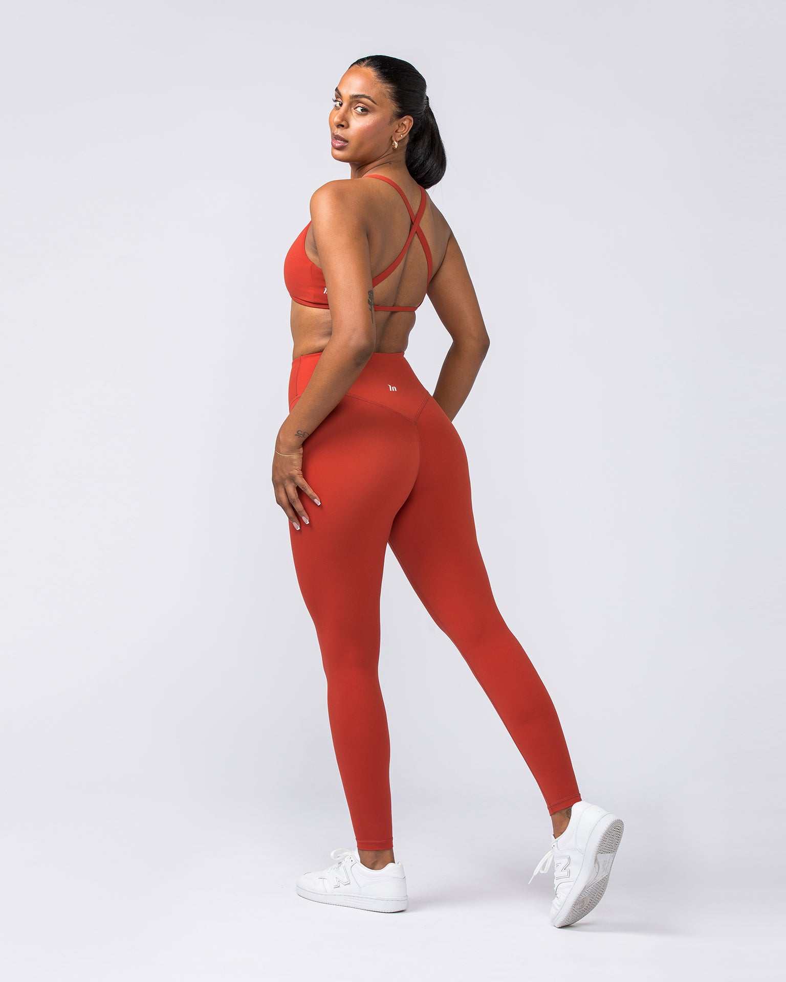 Ultra Aura Ankle Length Leggings - Crush Red-Leggings-XXS-112303CRSHRED-XXS-MNAPPRL27019-6-Muscle Nation