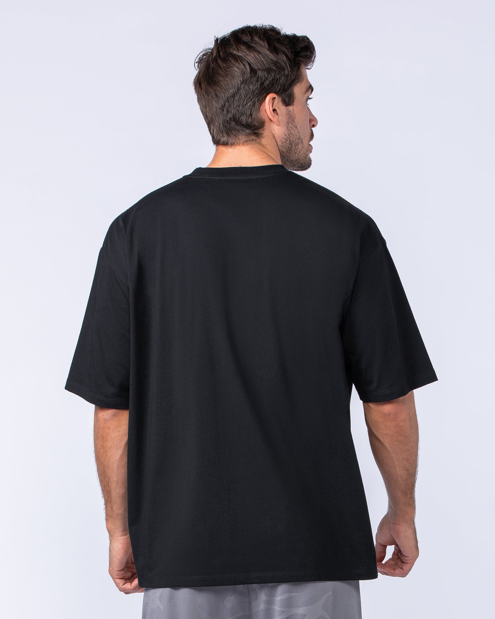 MN Varsity Oversized Tee - Black-T-Shirts-XS-1124213BLK-XS-MNAPPRL40834-5-Muscle Nation