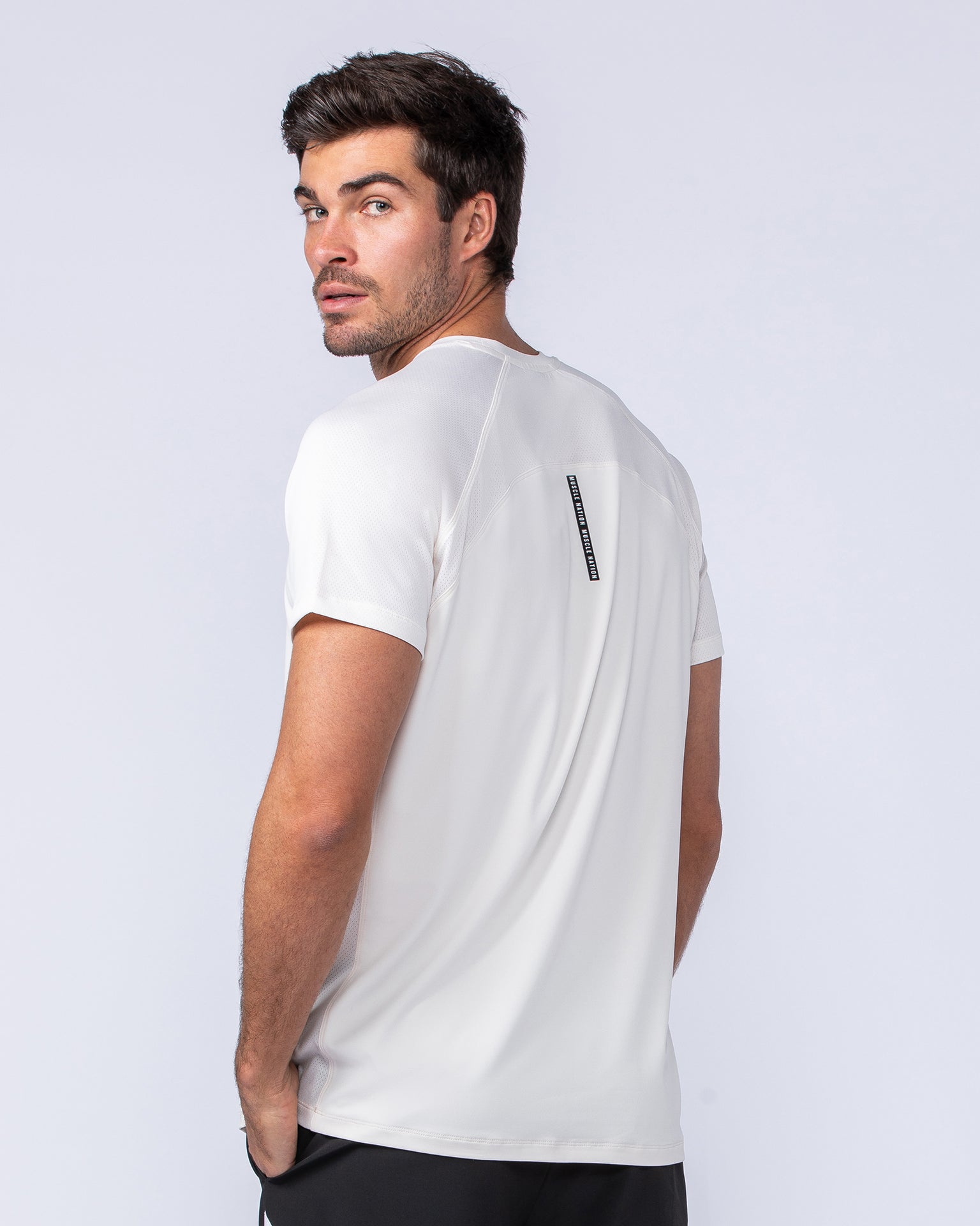 Ventilation Tee - Travertine-T-Shirts-S-052330TRAV-S-MNAPPRL25121-3-Muscle Nation