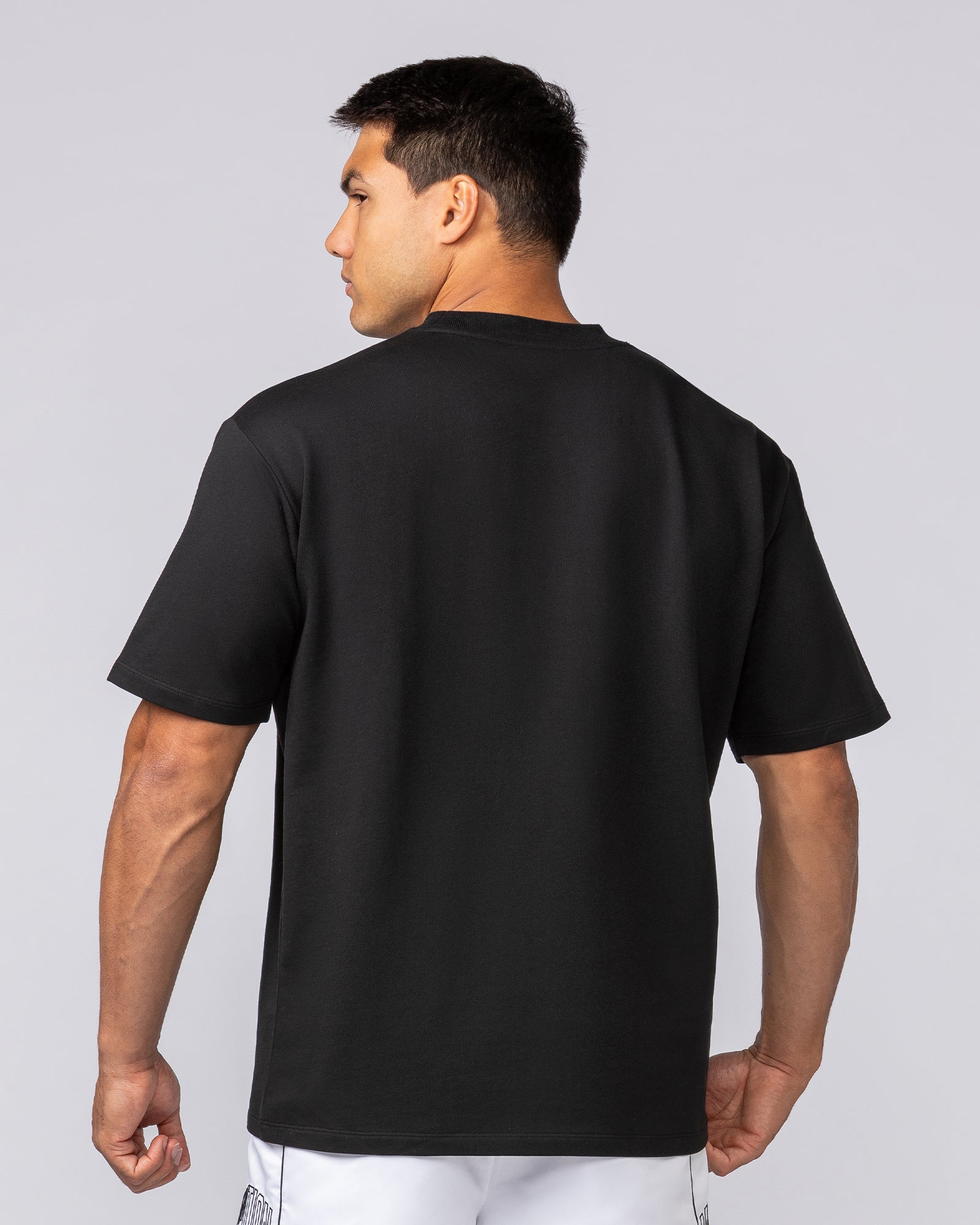 Essential Regular Fit Tee - Black-T-Shirts-S-062532BLK-S-MNAPPRL43307-4-Muscle Nation
