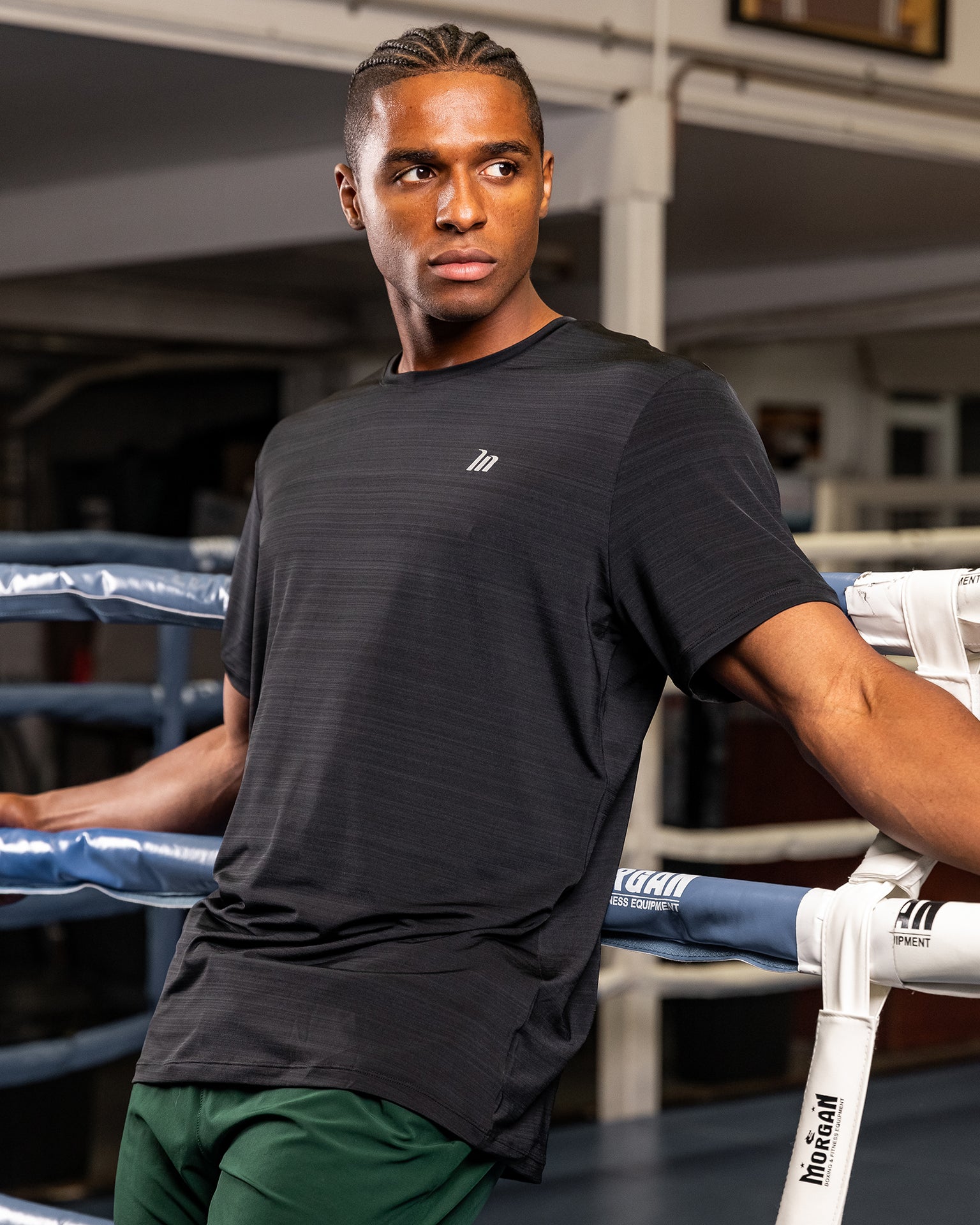 MN Active Running Tee - Black-Tops-S-082439BLK-S-MNAPPRL32600-1-Muscle Nation