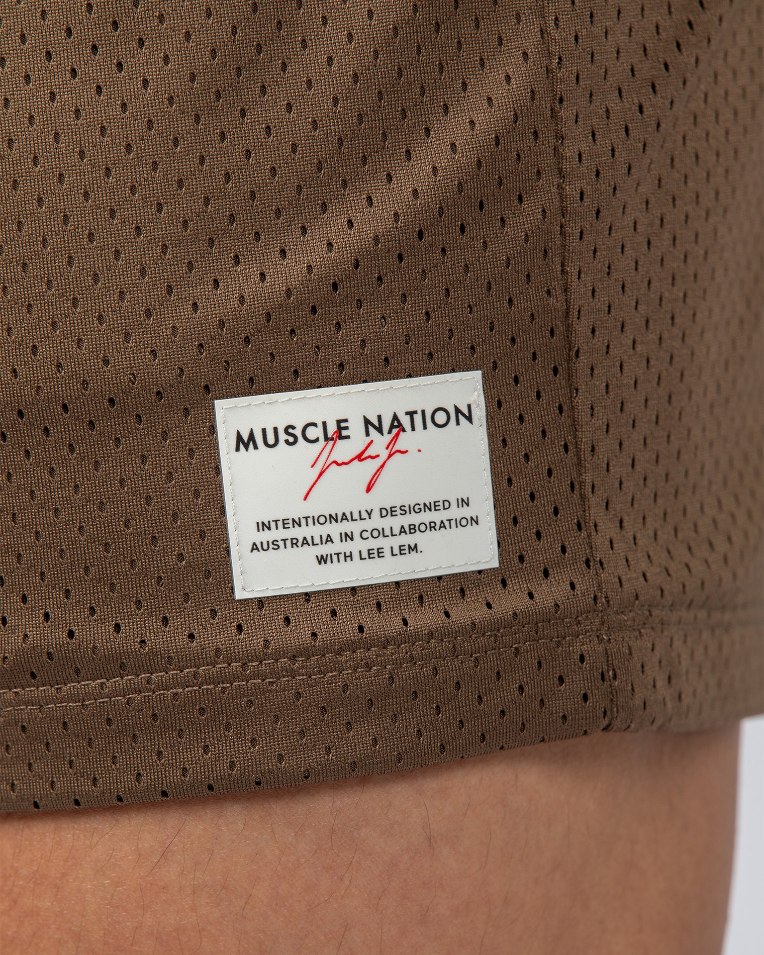 Lee Lem Lay Up 3.5" Shorts - Hazelnut-Shorts-S-022544HZLNT-S-MNAPPRL40983-3-Muscle Nation