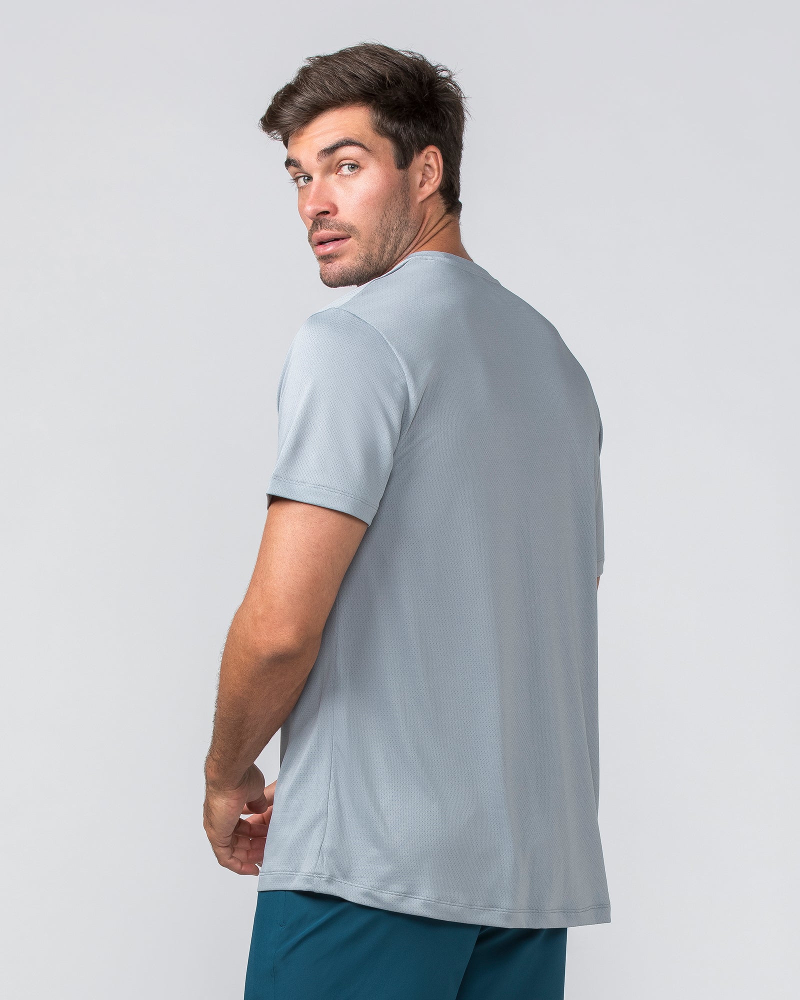 Relaxed Active Tee - Light Jet Grey-T-Shirts-S-022437LJETGR-S-MNAPPRL29719-3-Muscle Nation