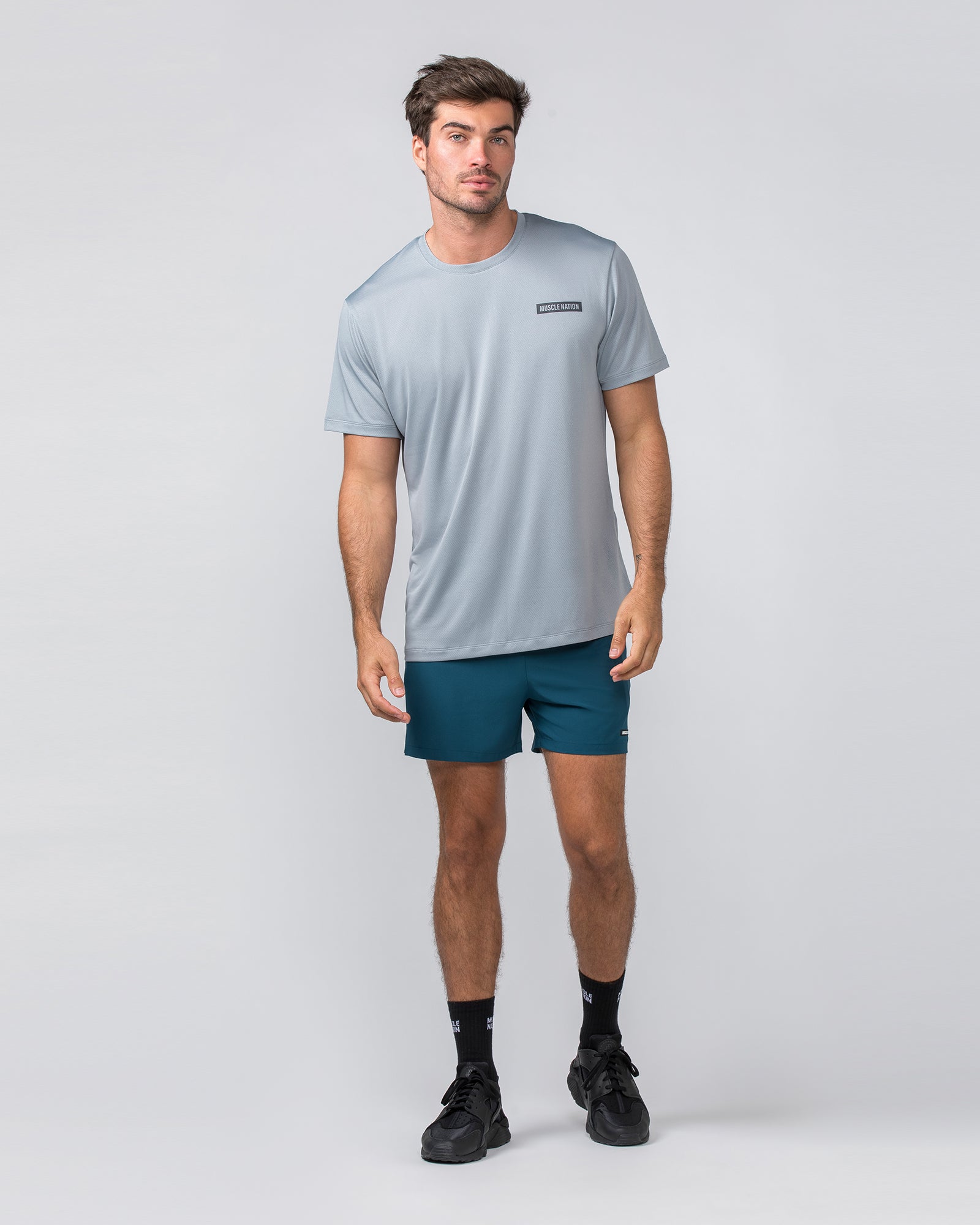 Relaxed Active Tee - Light Jet Grey-T-Shirts-S-022437LJETGR-S-MNAPPRL29719-5-Muscle Nation