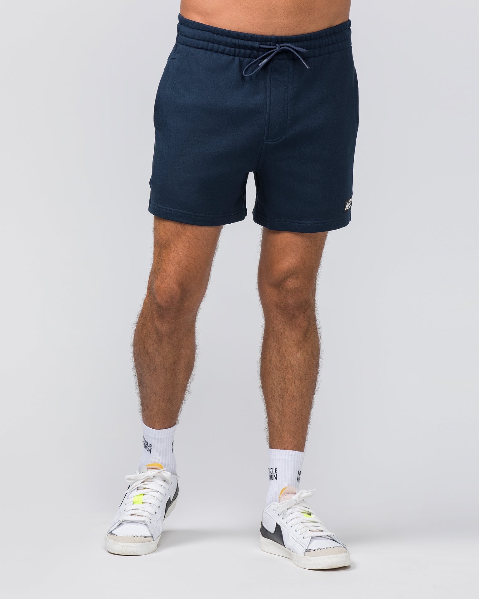 Sweat 5" Shorts - Navy-Shorts-S-032444NAVY-S-MNAPPRL30655-2-Muscle Nation