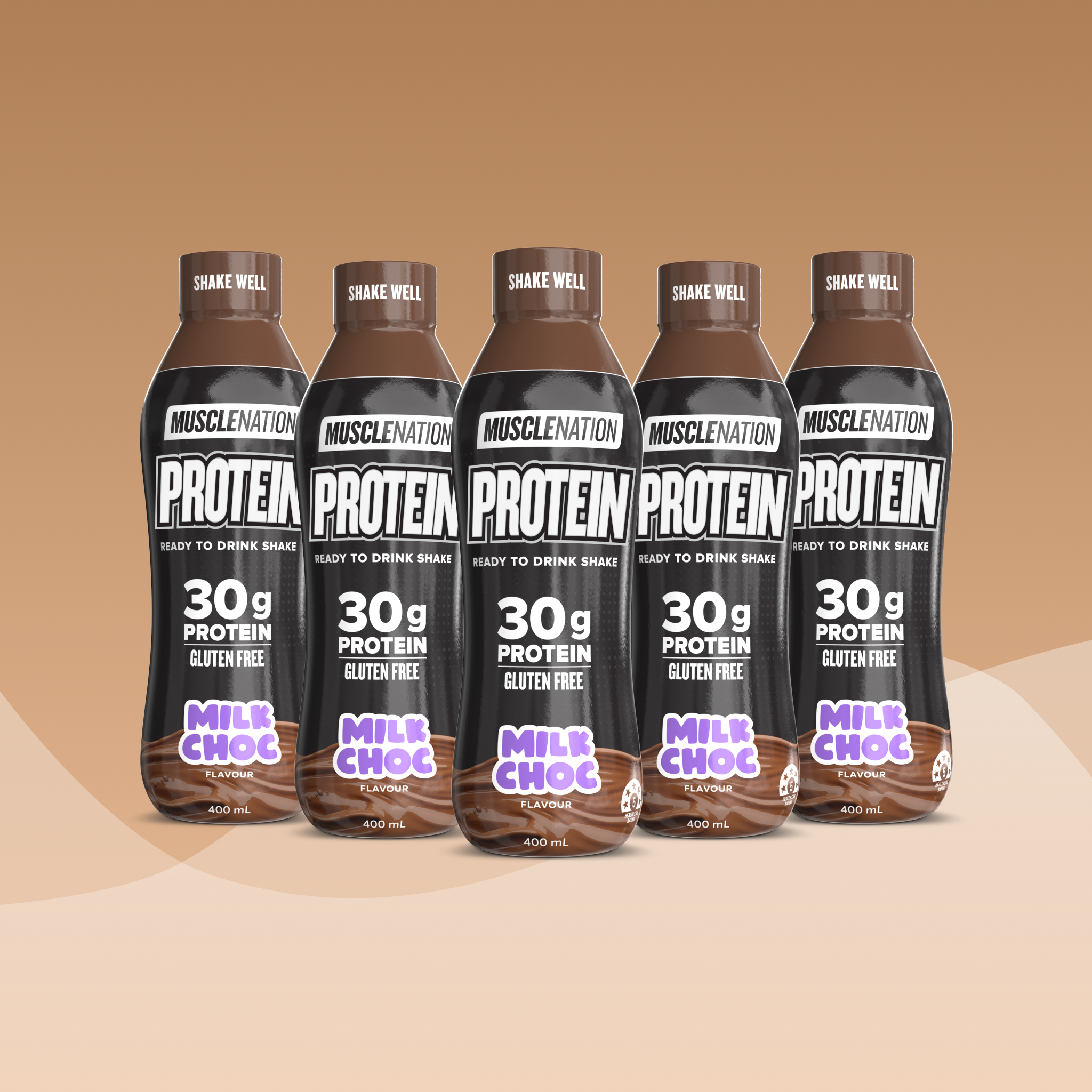Protein Shake RTD - Milk Choc 400ml Bottle (6 Pack) - Image 2