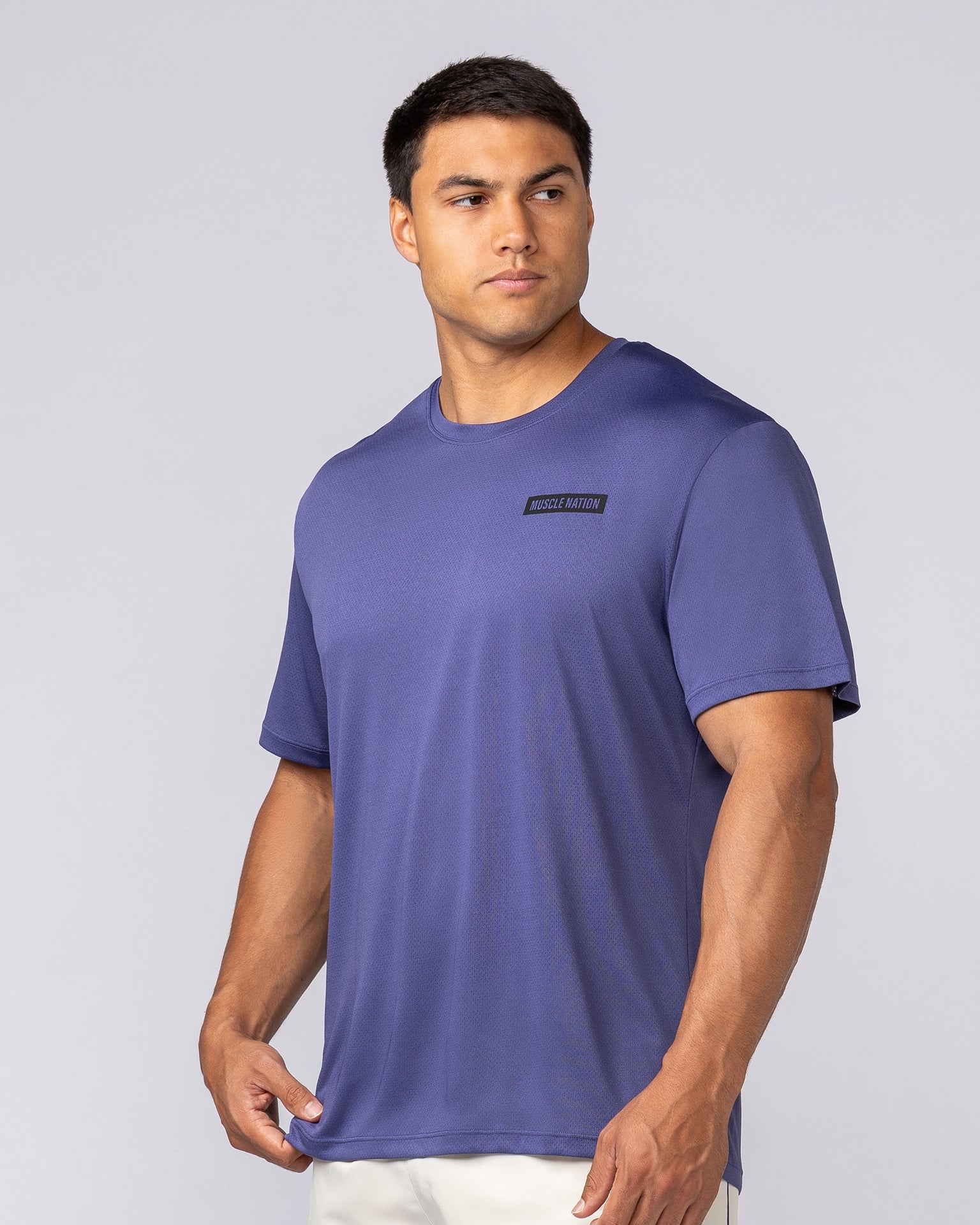 Relaxed Active Tee - Midnight-T-Shirts-S-062521MDNGHT-S-MNAPPRL43188-2-Muscle Nation