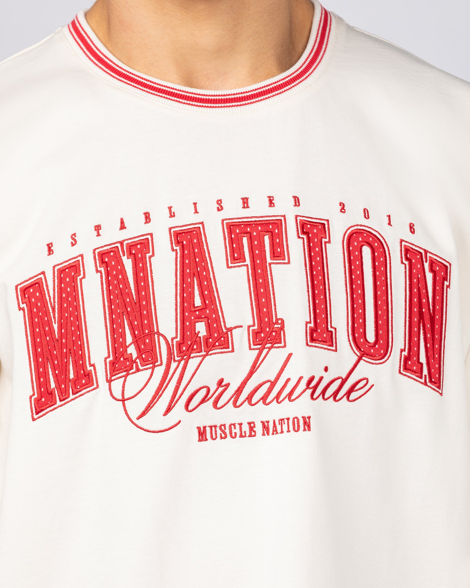 Ringer Oversized Tee - Travertine-T-Shirts-XS-082521TRAV-XS-MNAPPRL43870-3-Muscle Nation