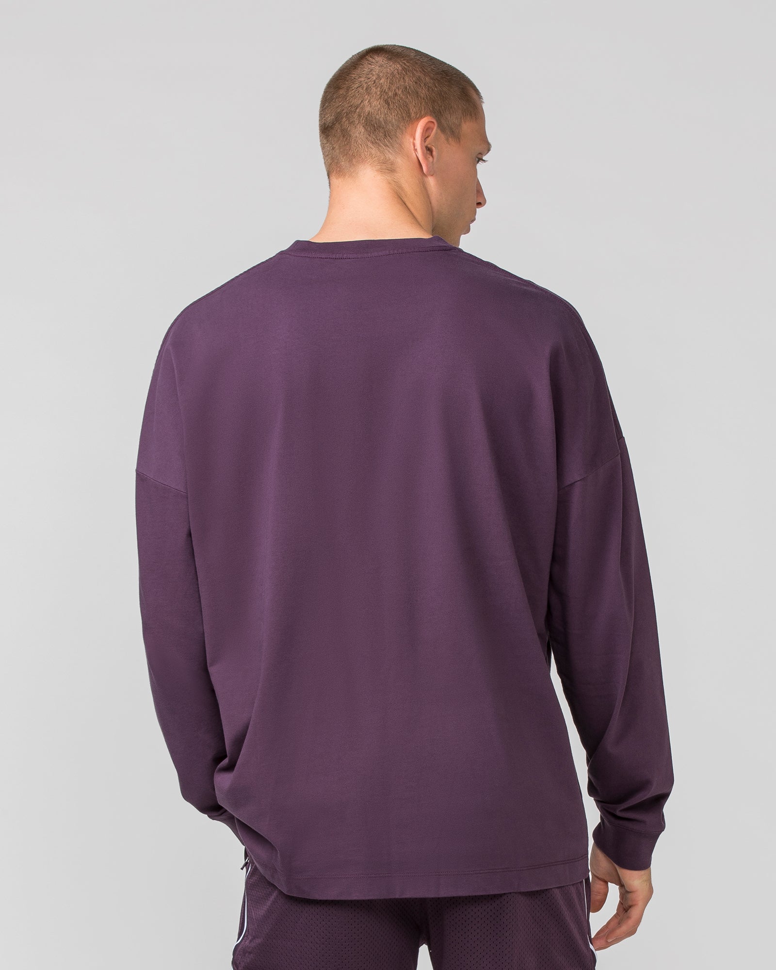 Worldwide Long Sleeve Tee - Midnight Plum-Long Sleeve T-Shirts-S-022443MIDNTPL-S-MNAPPRL30698-5-Muscle Nation