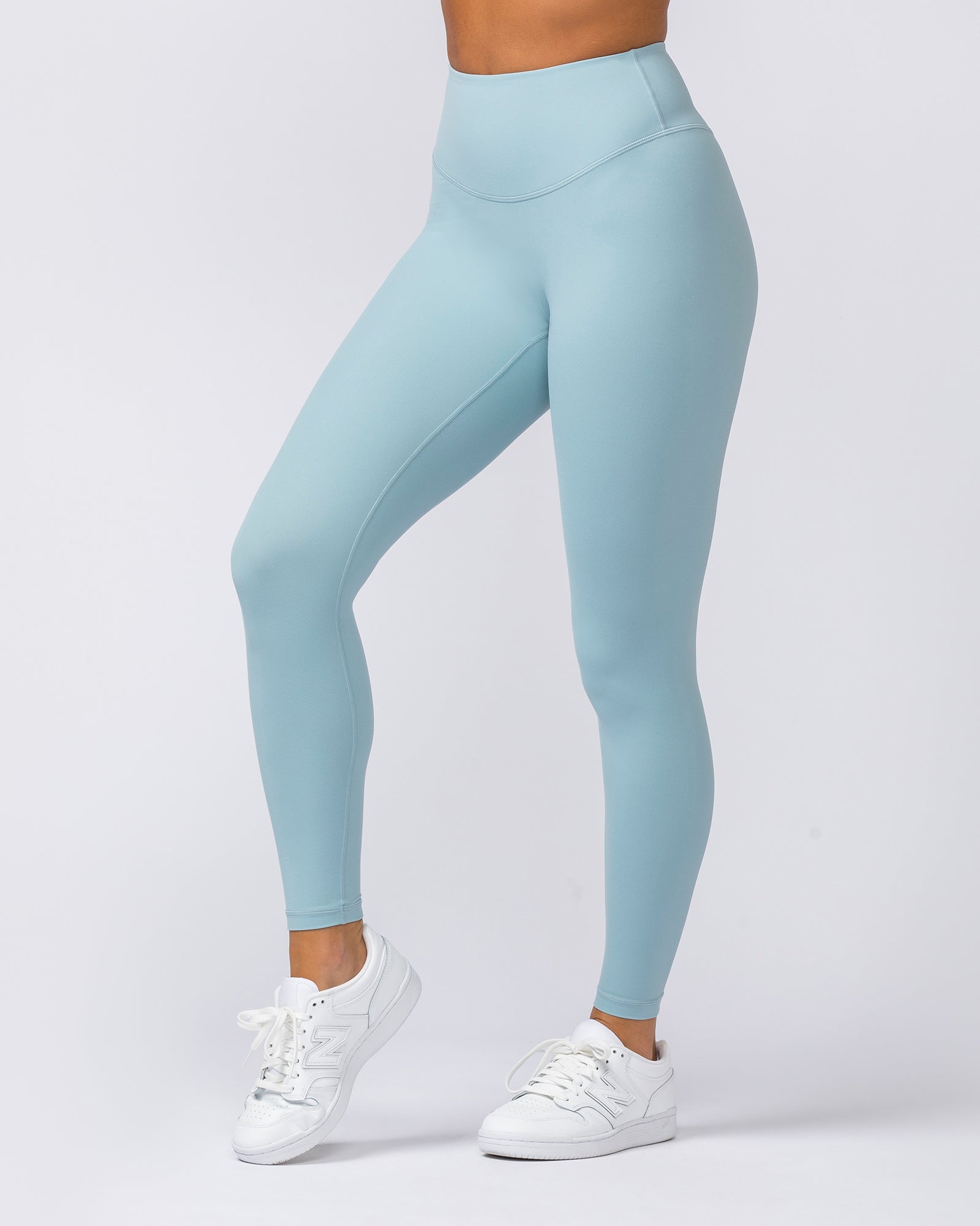 Ultra Aura Ankle Length Leggings - Dusk Blue-Leggings-XXS-112303DSKBLUE-XXS-MNAPPRL27028-4-Muscle Nation