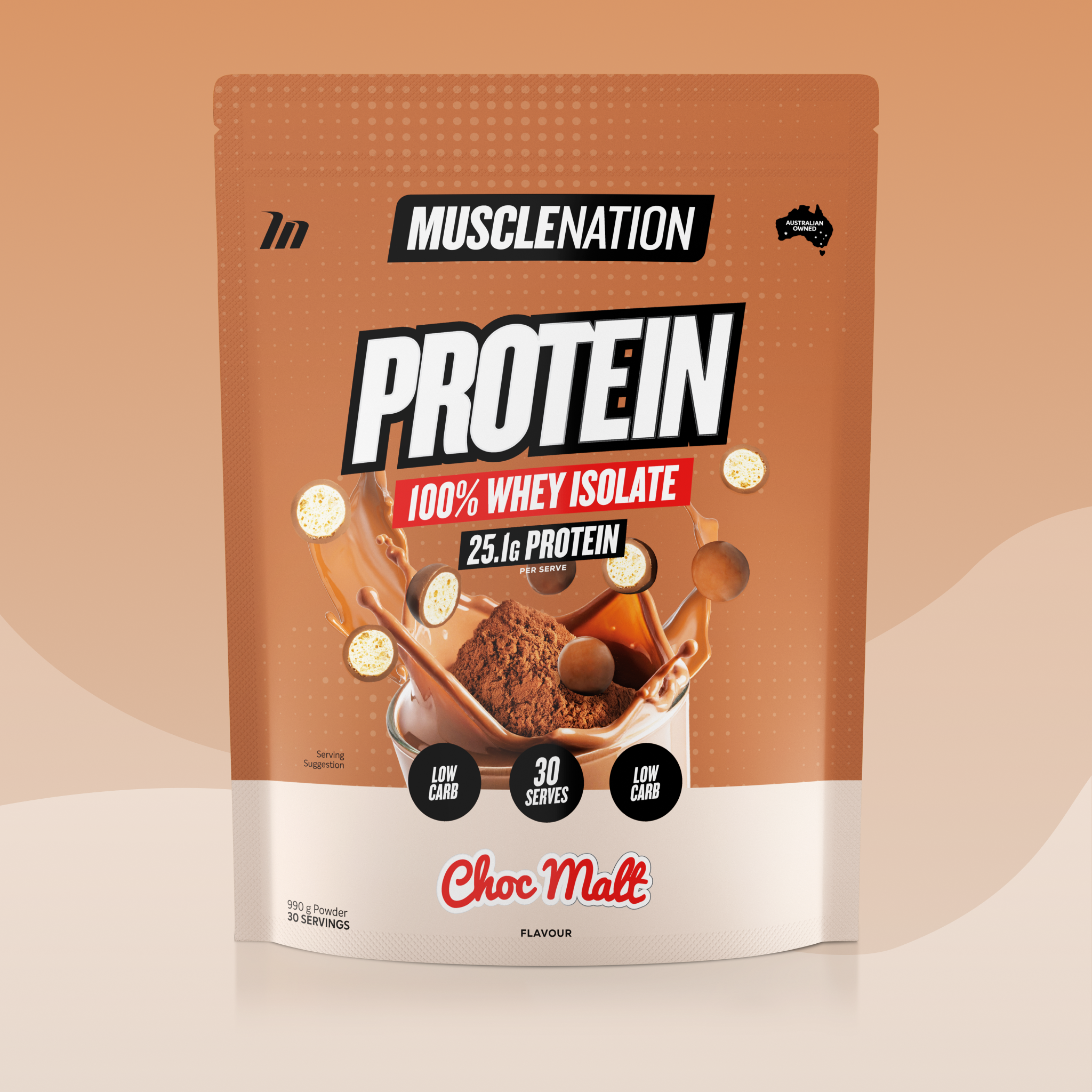 WHEY Protein Isolate - Choc Malt - 30 serves - Image 2