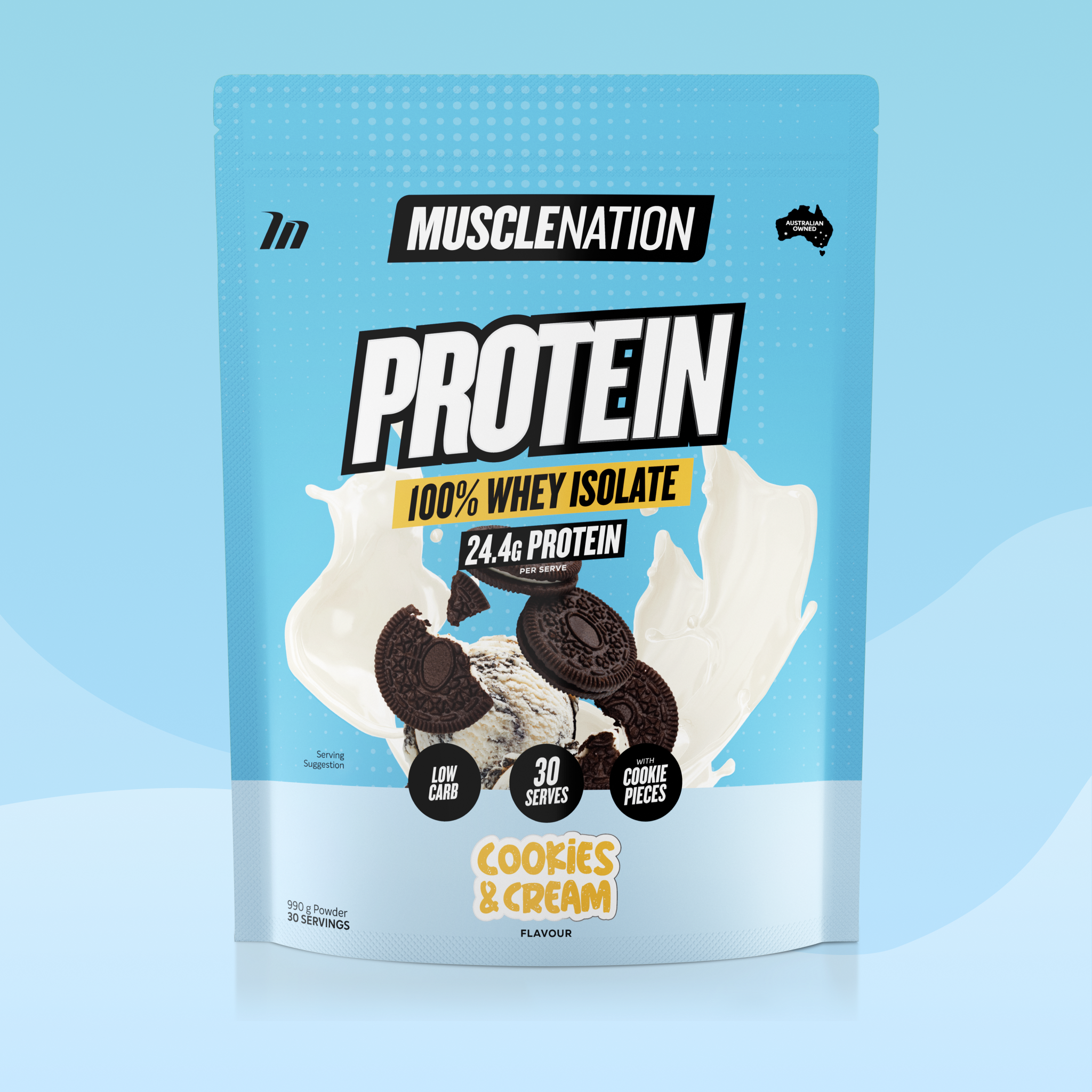 WHEY Protein Isolate - Cookies & Cream - 30 serves - Image 2