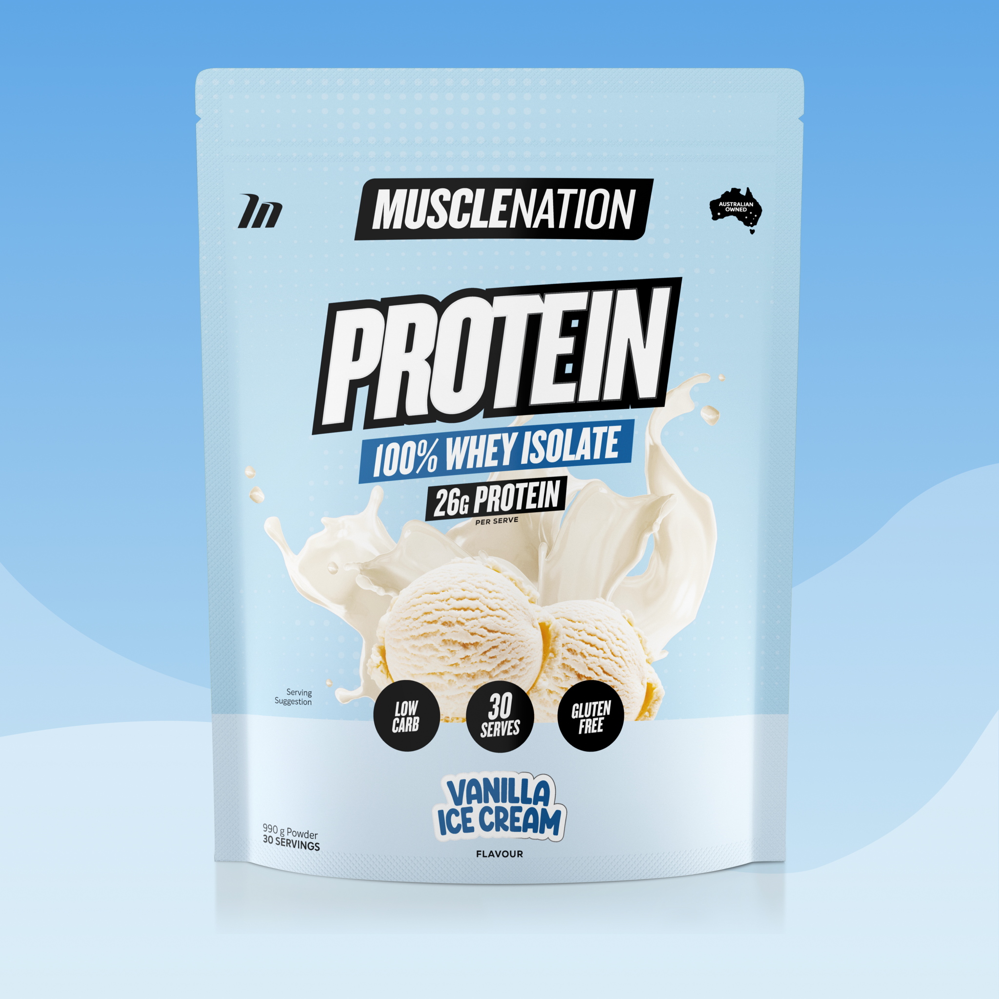 WHEY Protein Isolate - Vanilla Ice Cream - 30 serves - Image 2