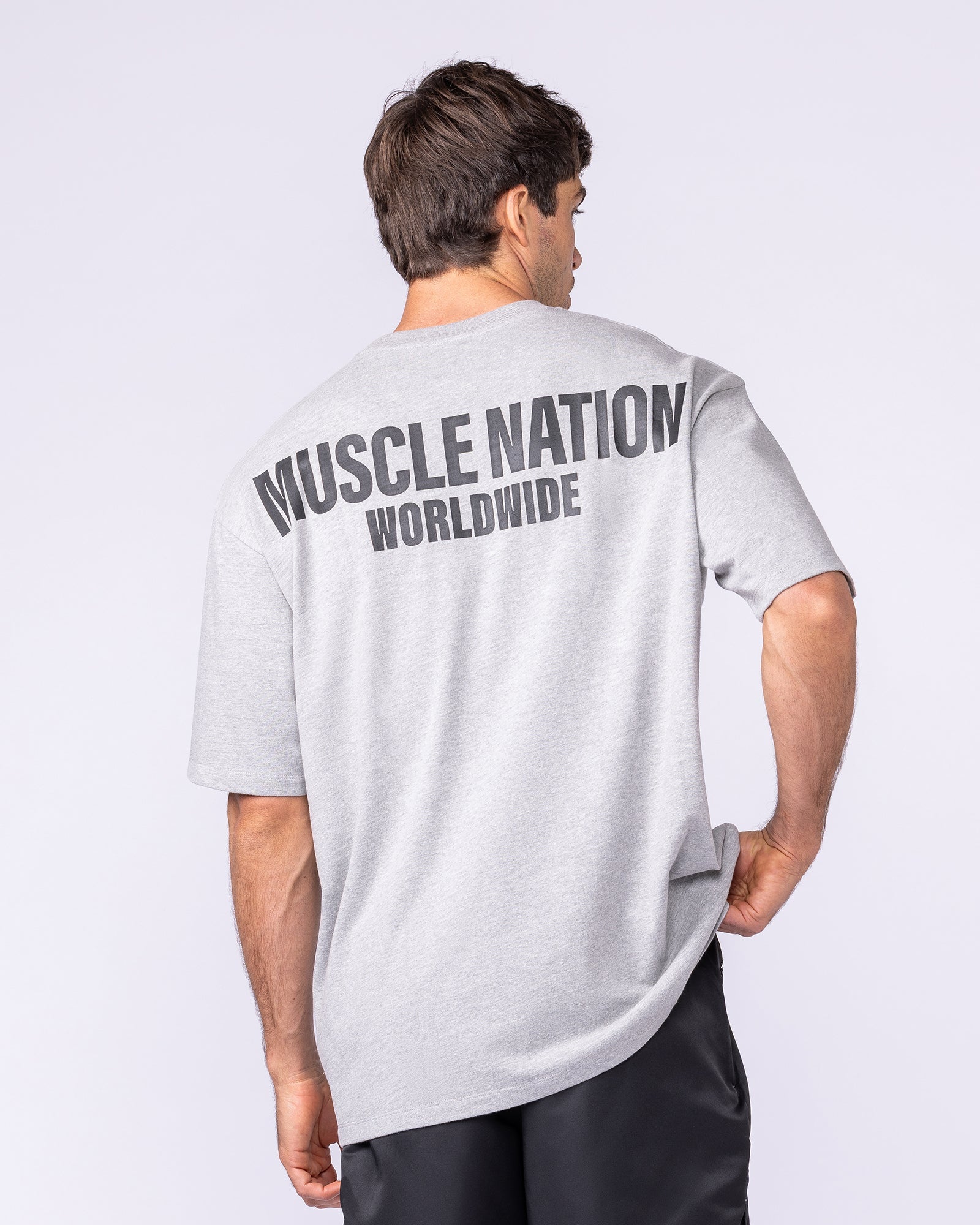 Worldwide Pump Cover - Grey Marl-T-Shirts-XS-062401GRYMRL-XS-MNAPPRL31721-1-Muscle Nation