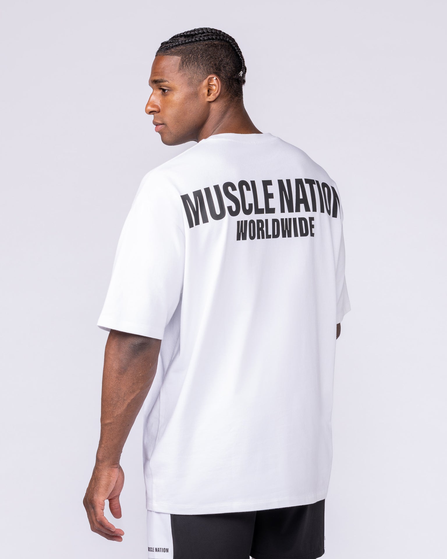 Worldwide Pump Cover - White-T-Shirts-XS-062401WHT-XS-MNAPPRL31713-4-Muscle Nation