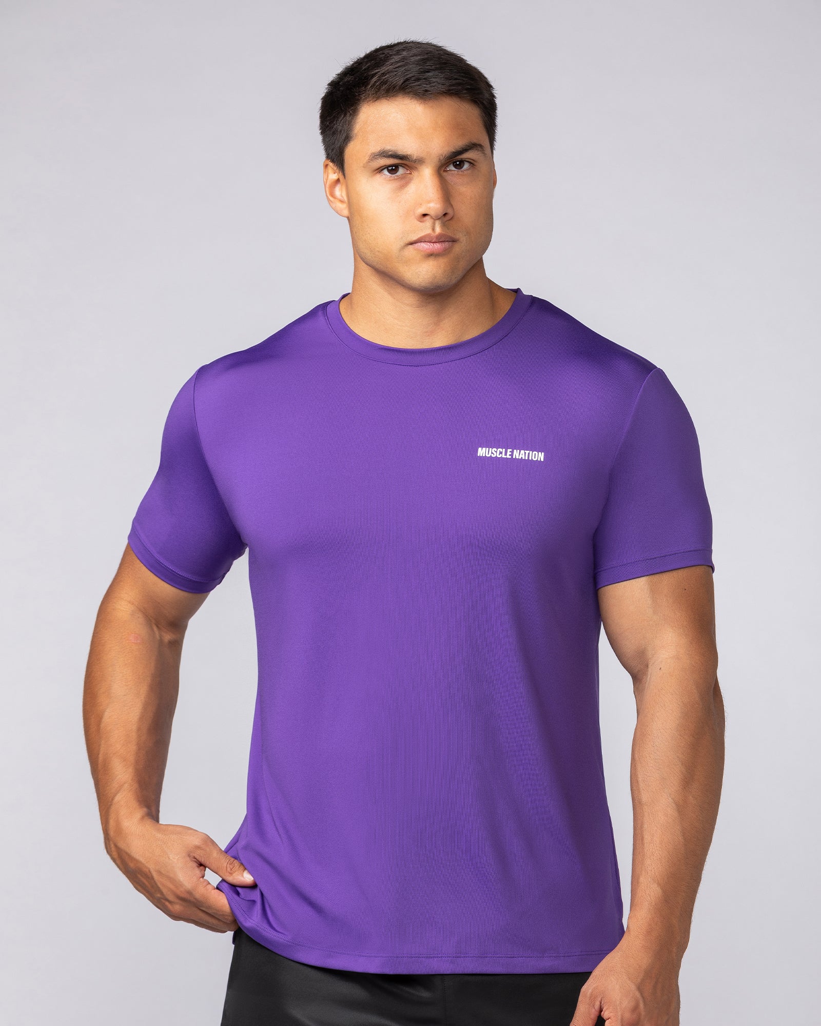 Climaflex Active Tee - Purple-T-Shirts-XS-032545PURPL-XS-MNAPPRL43411-2-Muscle Nation