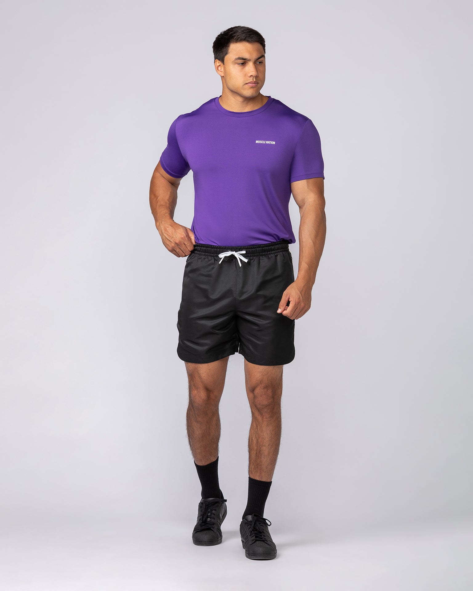 Climaflex Active Tee - Purple-T-Shirts-XS-032545PURPL-XS-MNAPPRL43411-6-Muscle Nation