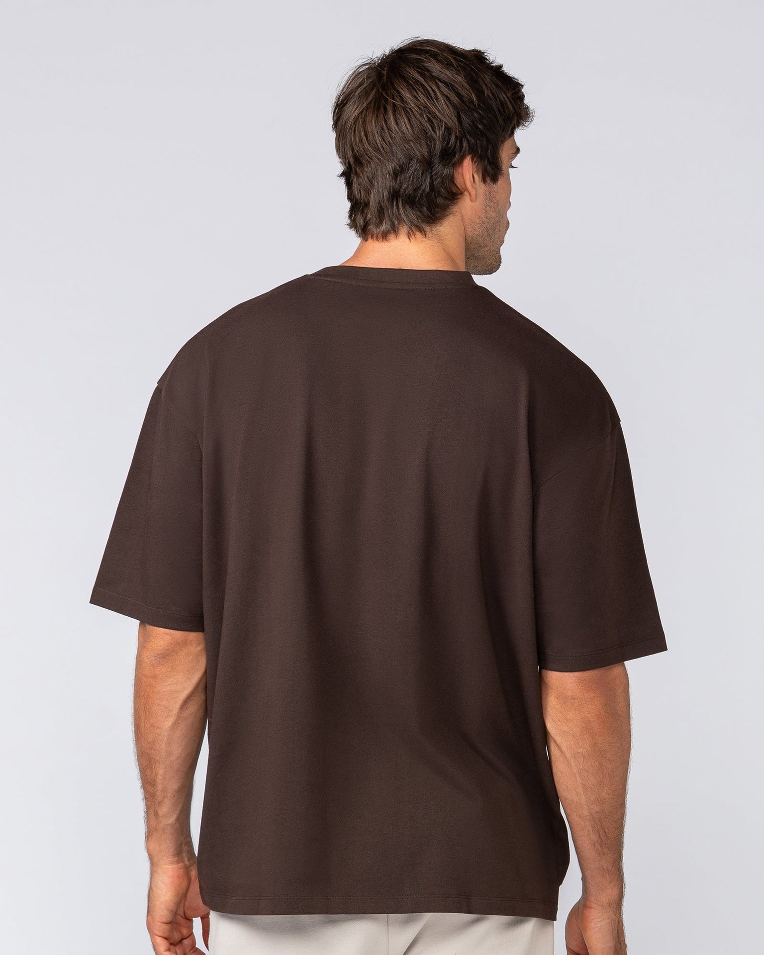 Metal Oversized Tee - Cocoa-T-Shirts-XS-032523COCOA-XS-MNAPPRL41189-5-Muscle Nation