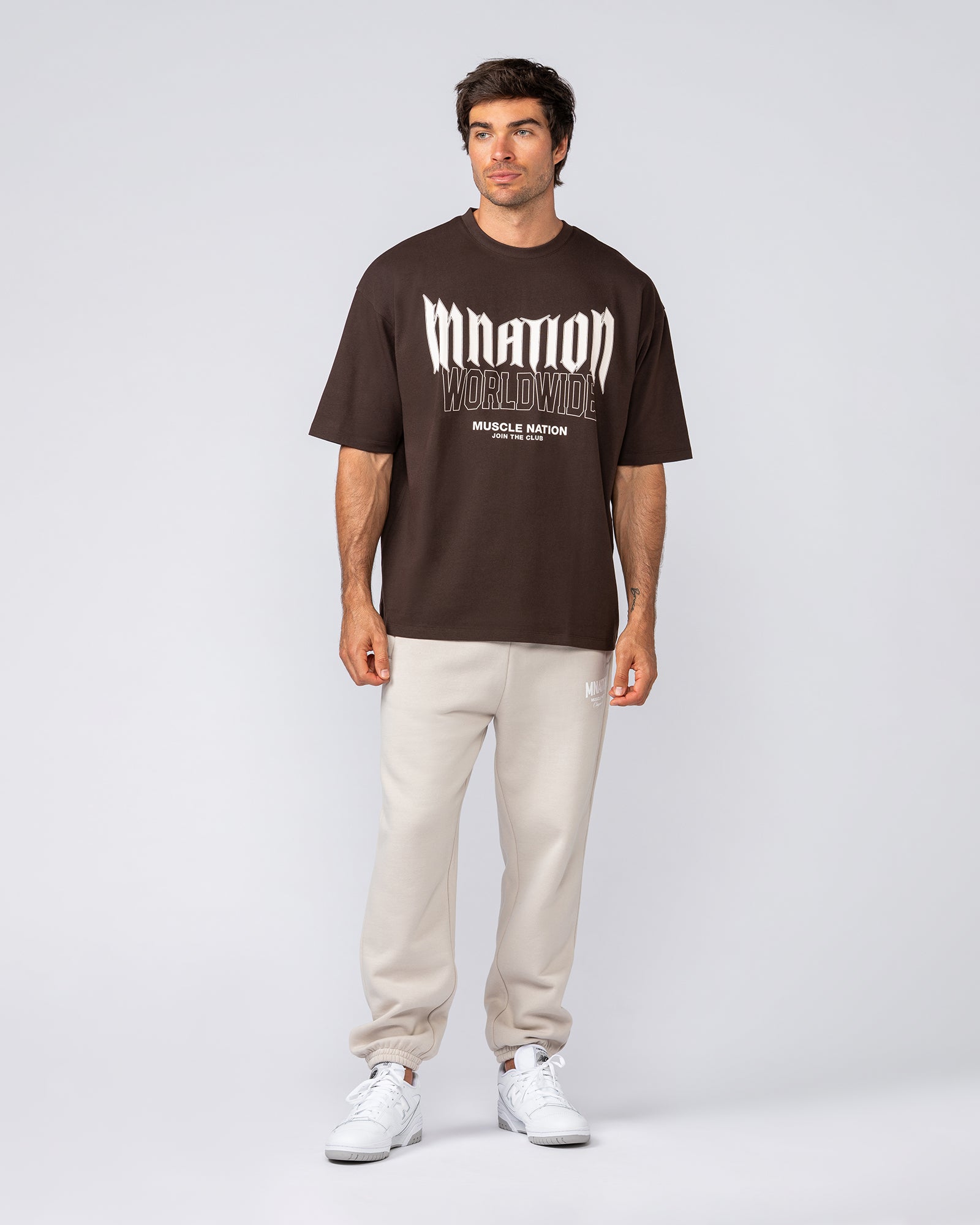 Metal Oversized Tee - Cocoa-T-Shirts-XS-032523COCOA-XS-MNAPPRL41189-6-Muscle Nation