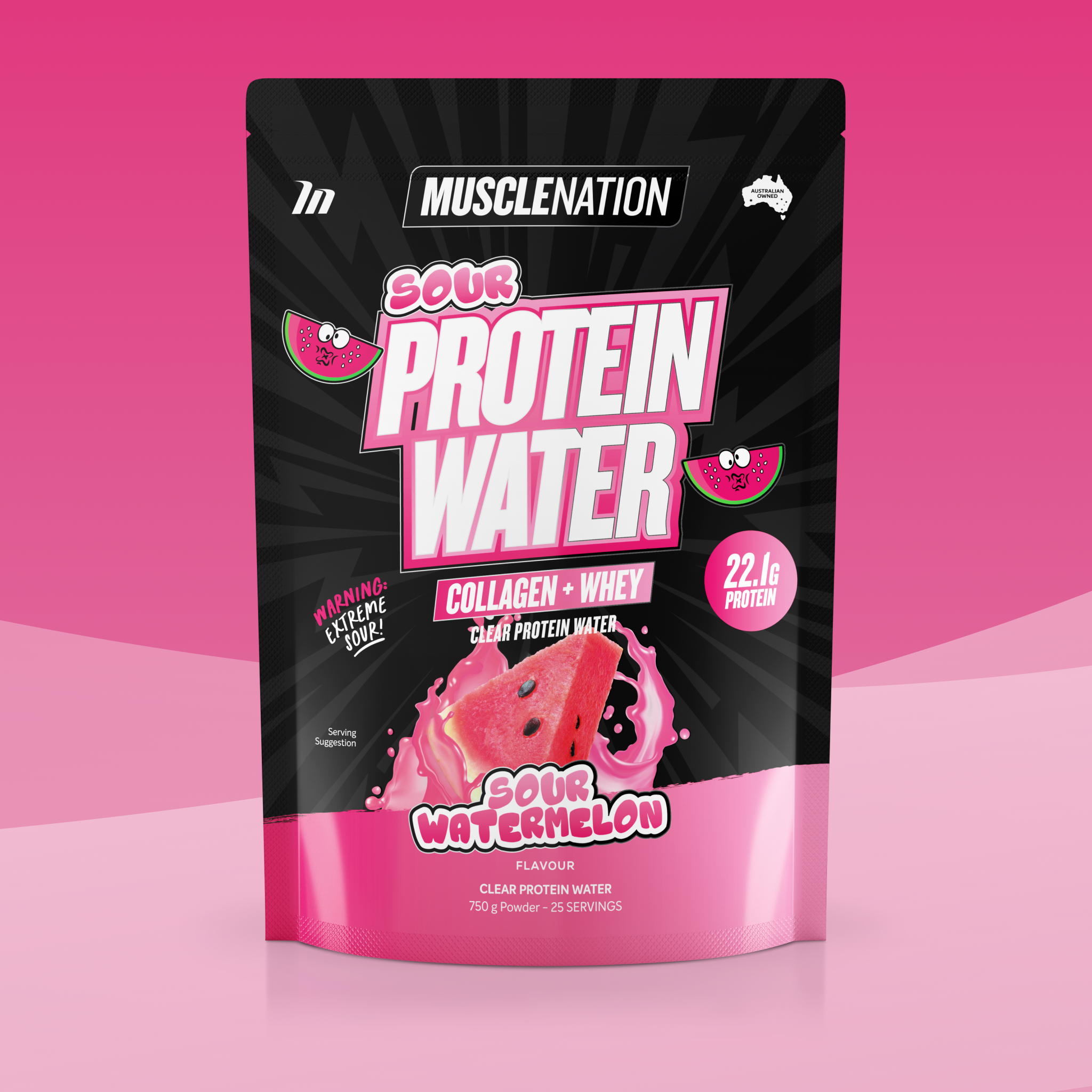 PROTEIN WATER - Sour Watermelon - 25 serves - Image 2