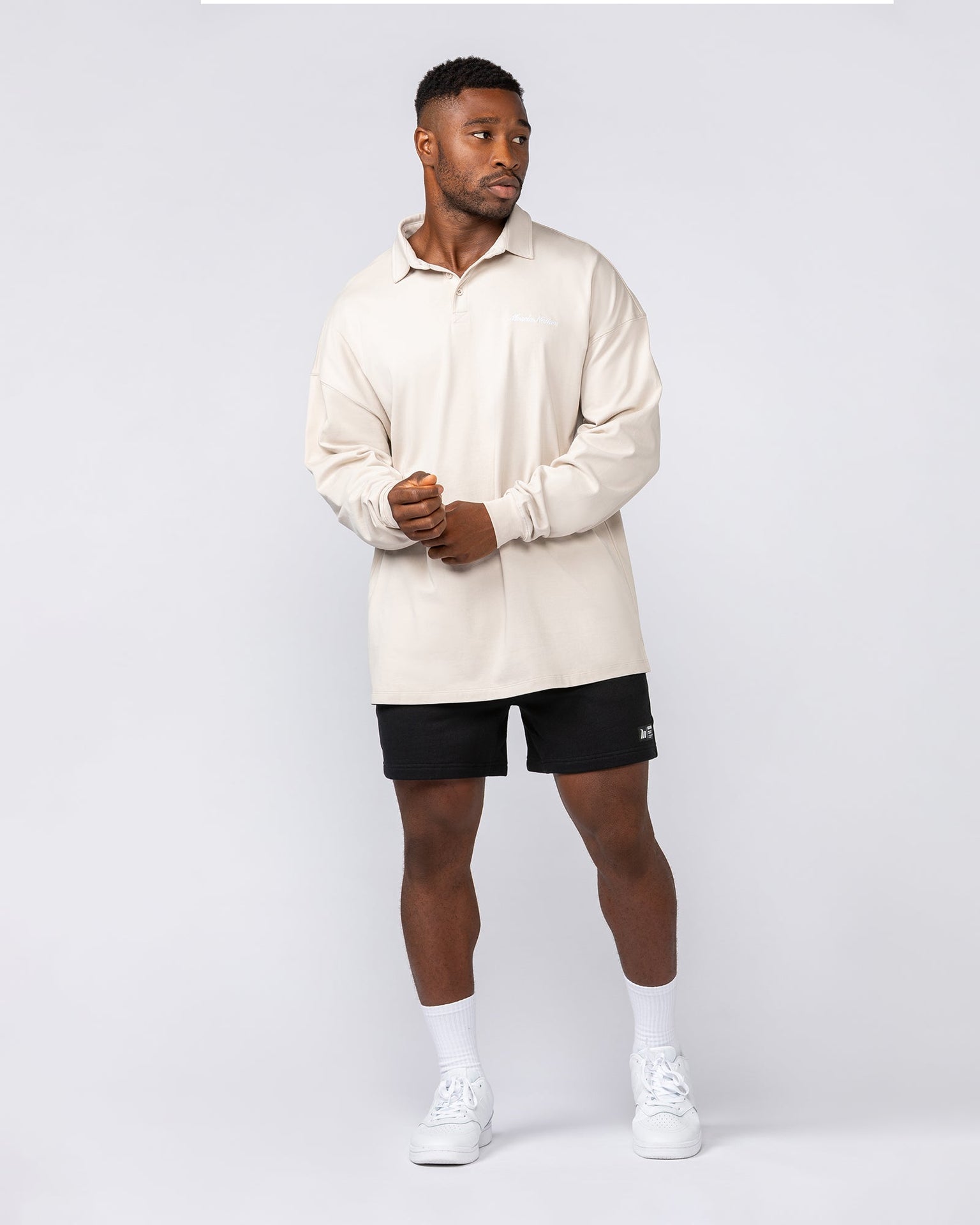 Off Duty Rugby Jersey - Cream-Long Sleeve T-Shirts-XS-042502CREAM-XS-MNAPPRL42495-5-Muscle Nation