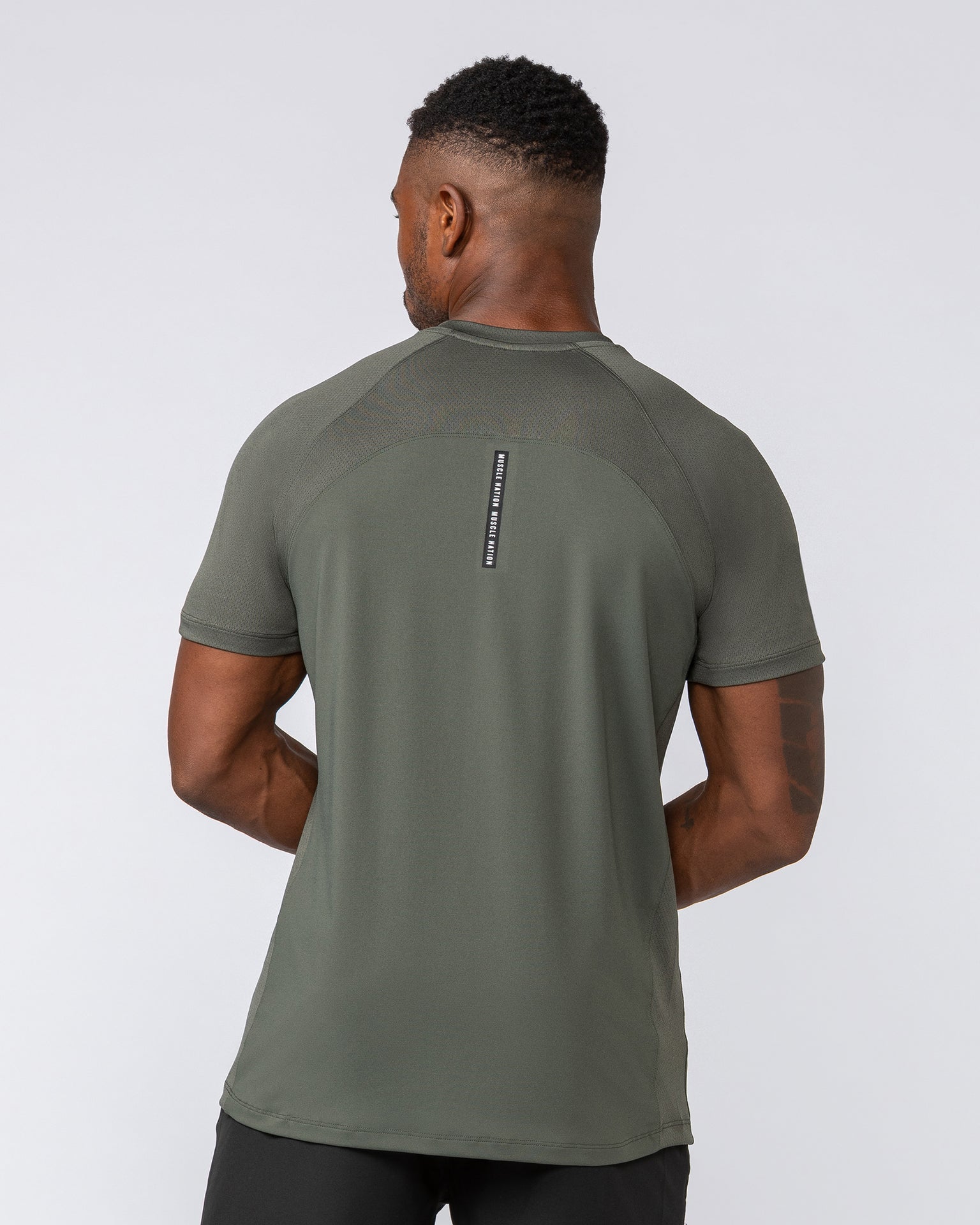 Ventilation Tee - Dark Khaki-T-Shirts-S-1124127DKHAKI-S-MNAPPRL35087-4-Muscle Nation