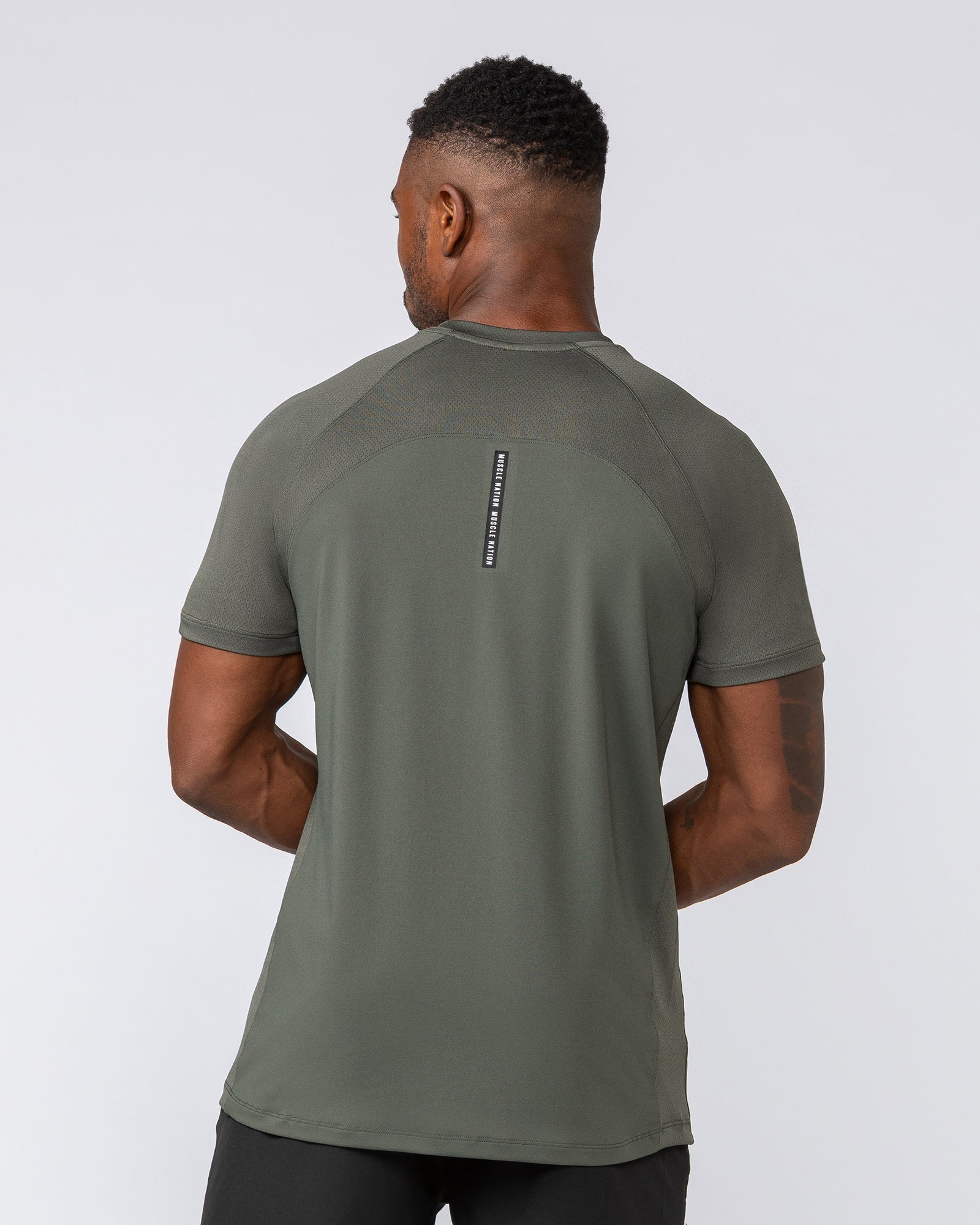 Ventilation Tee - Dark Khaki-T-Shirts-S-1124127DKHAKI-S-MNAPPRL35087-4-Muscle Nation