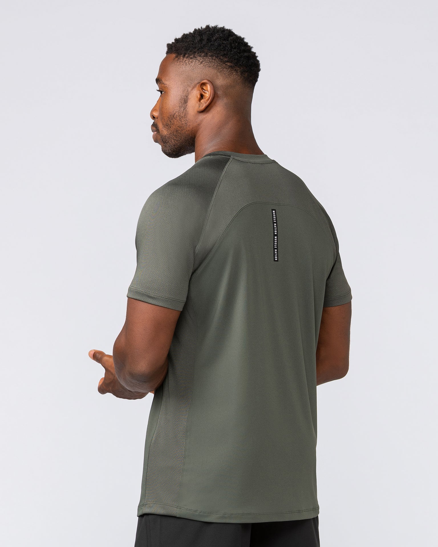 Ventilation Tee - Dark Khaki-T-Shirts-S-1124127DKHAKI-S-MNAPPRL35087-3-Muscle Nation