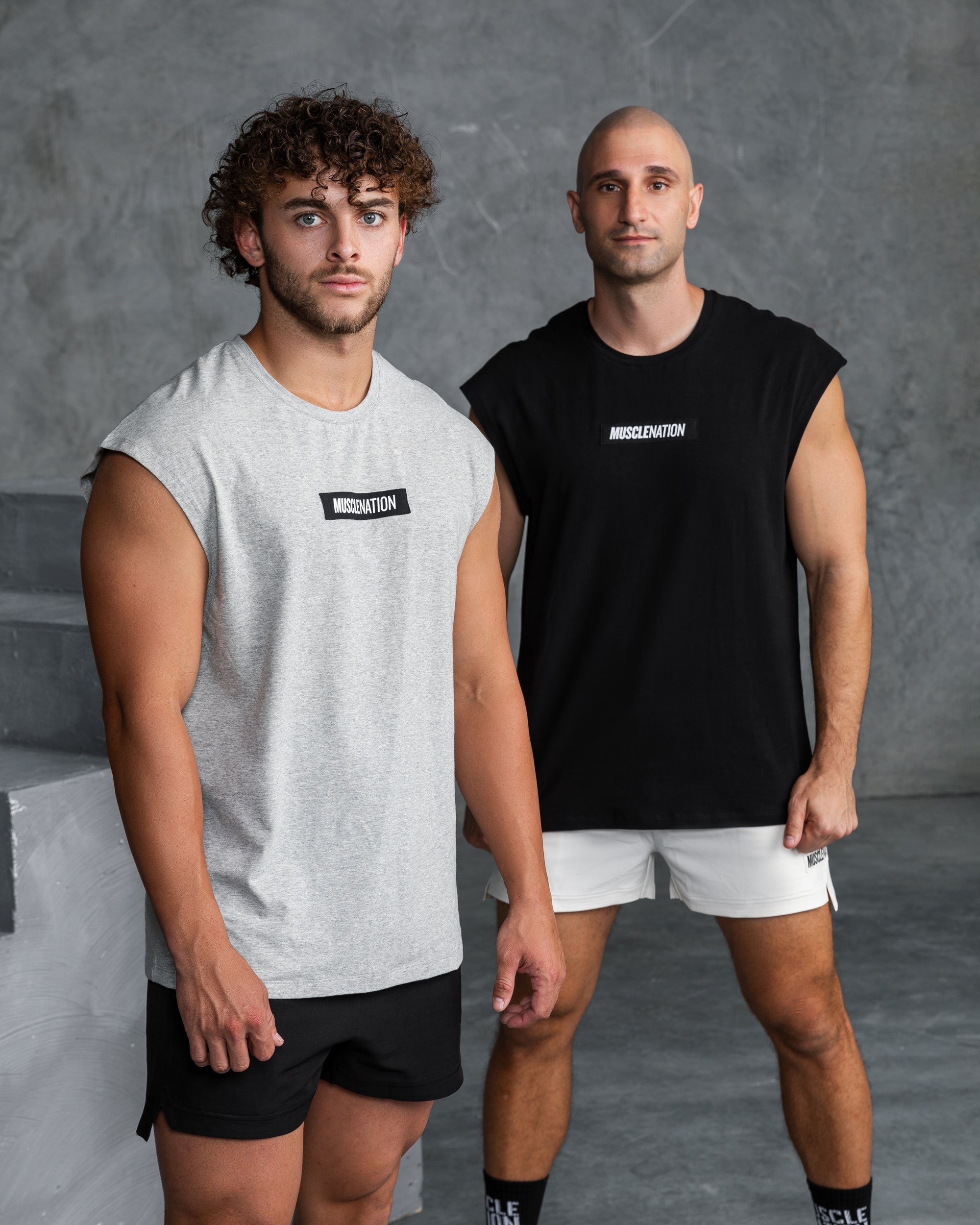 Sleeveless Tee-Muscle Nation