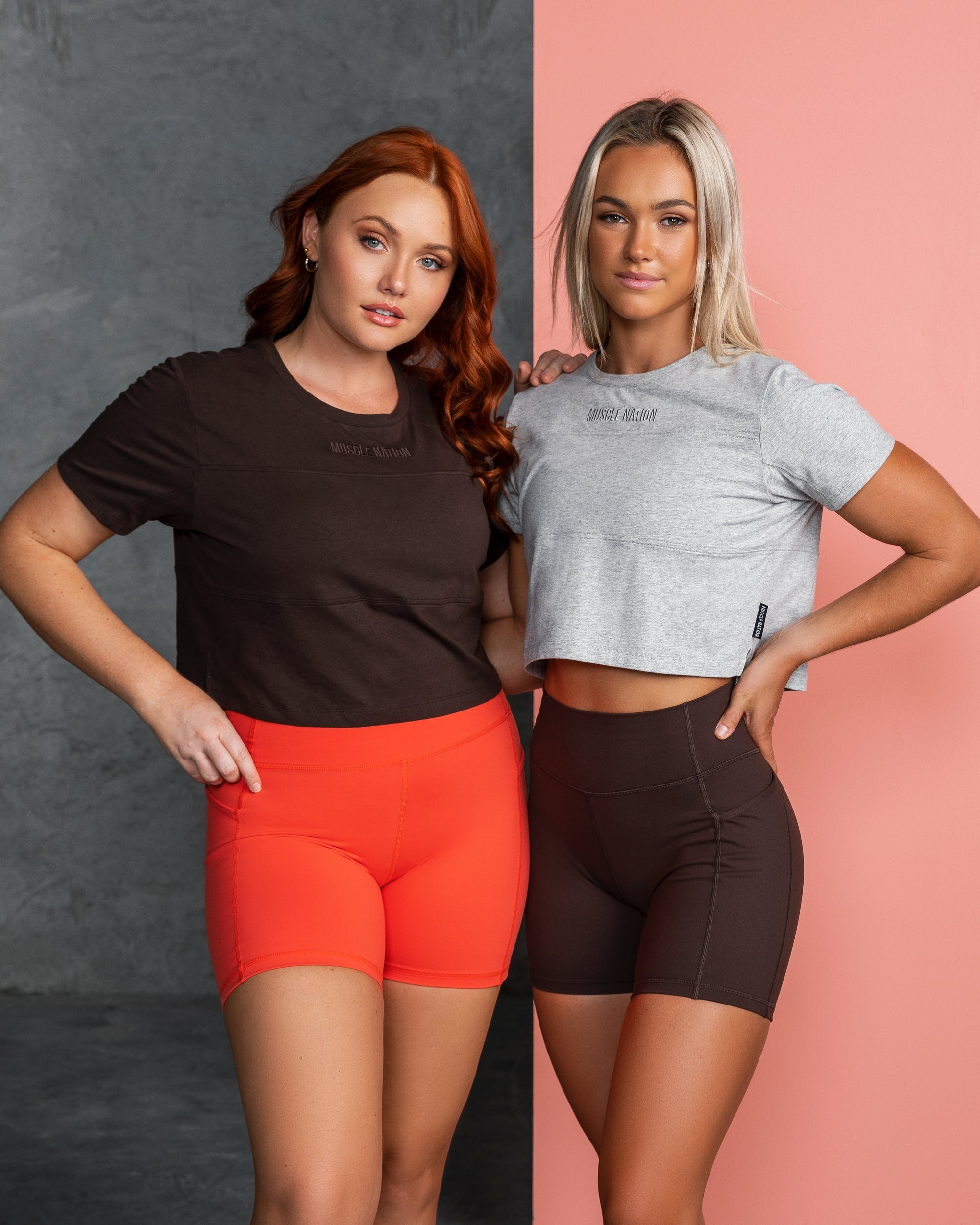 Elevate Cropped Tee-Muscle Nation