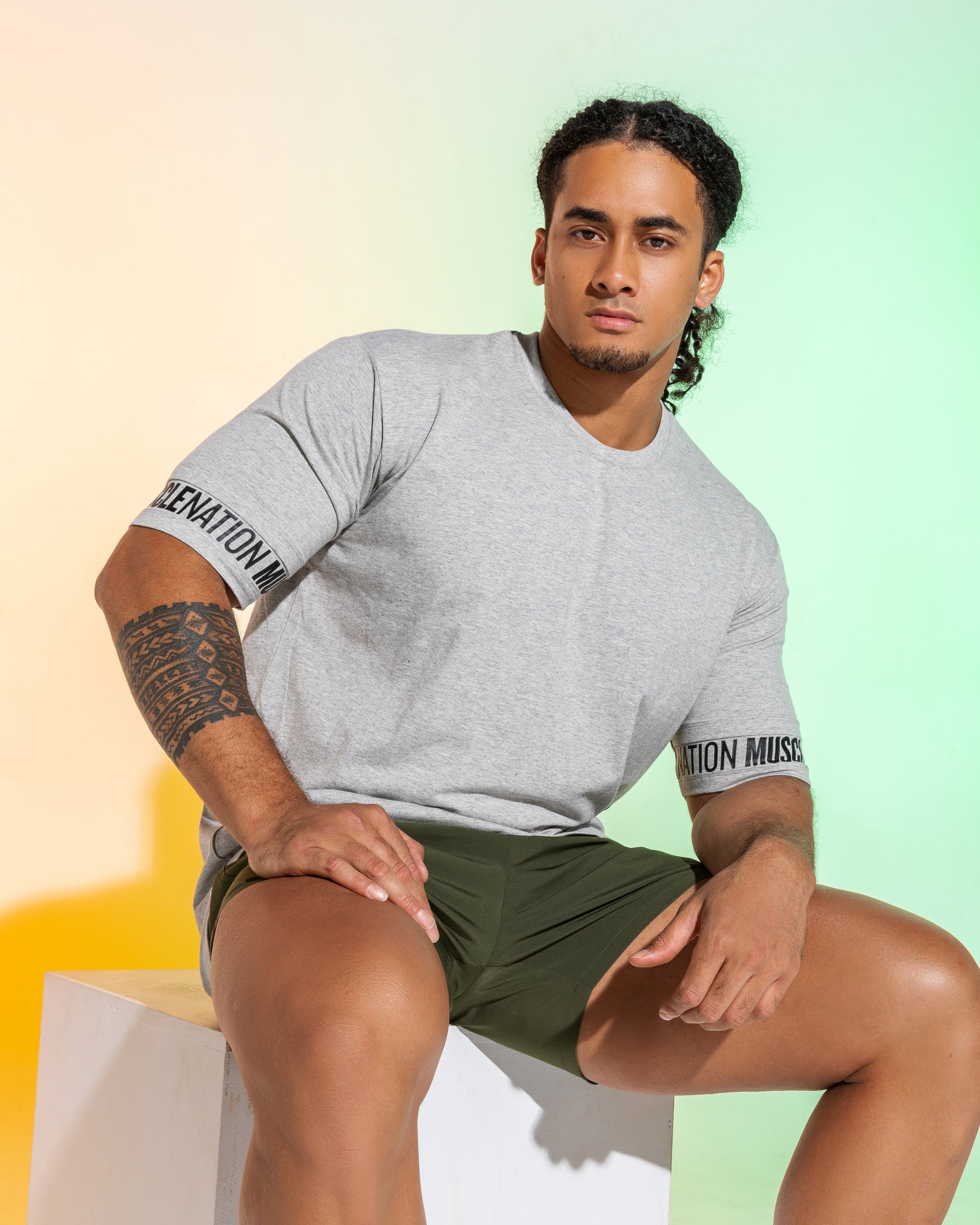 Mens Exceptional Dual Tee-Muscle Nation
