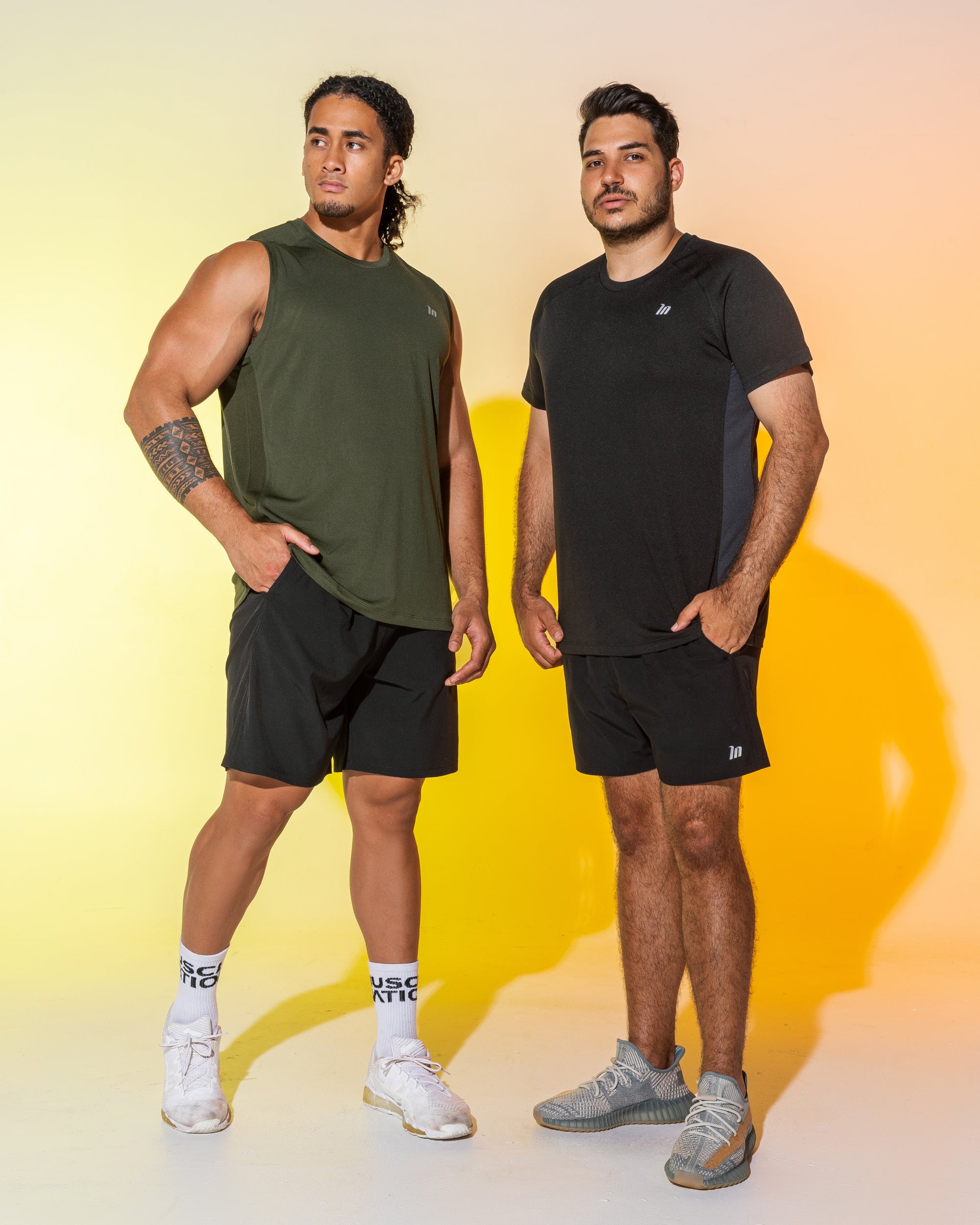Mens New Heights Running Tank & Tee-Muscle Nation