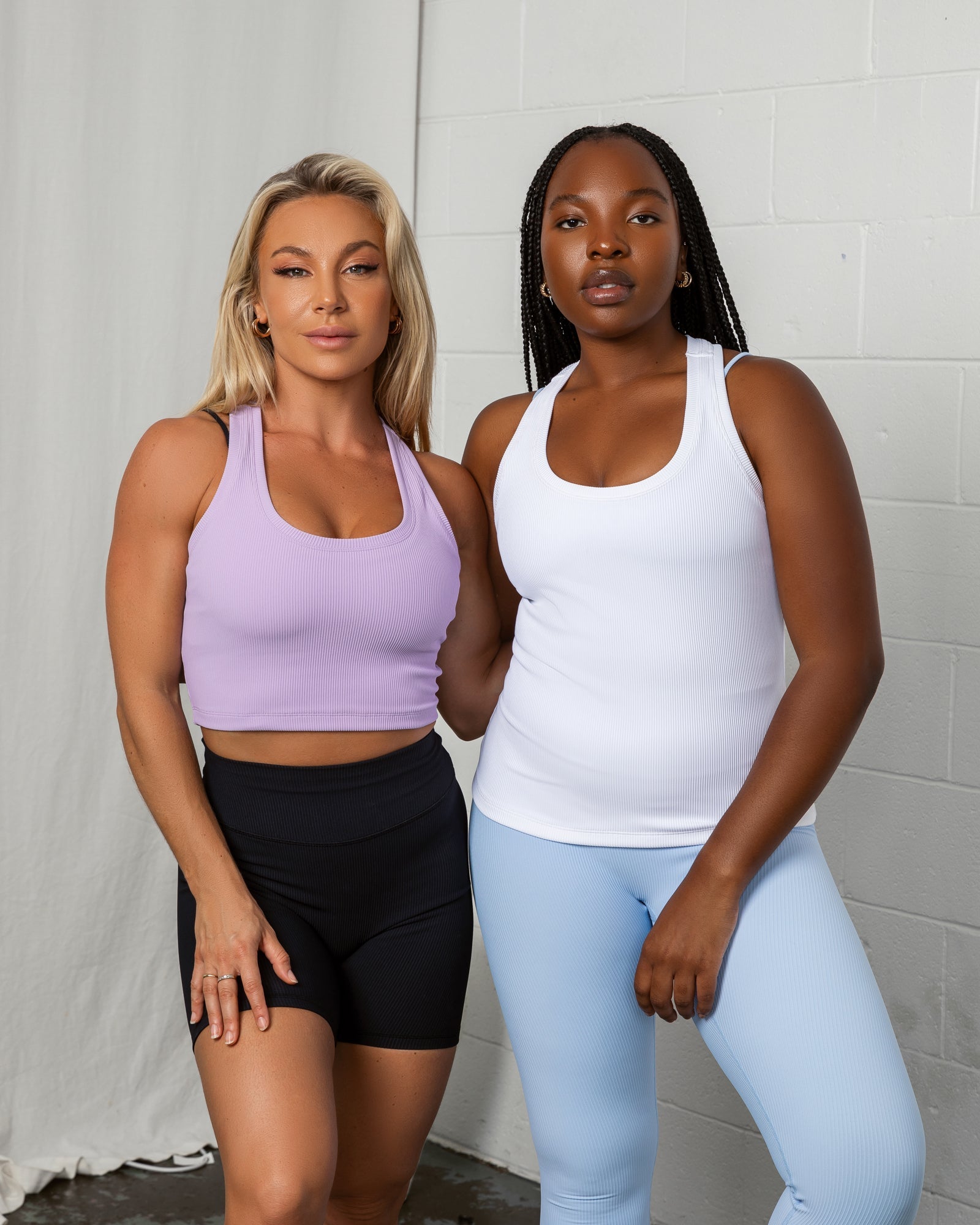 Classic Rib Cropped Tank & Rib Tank-Muscle Nation
