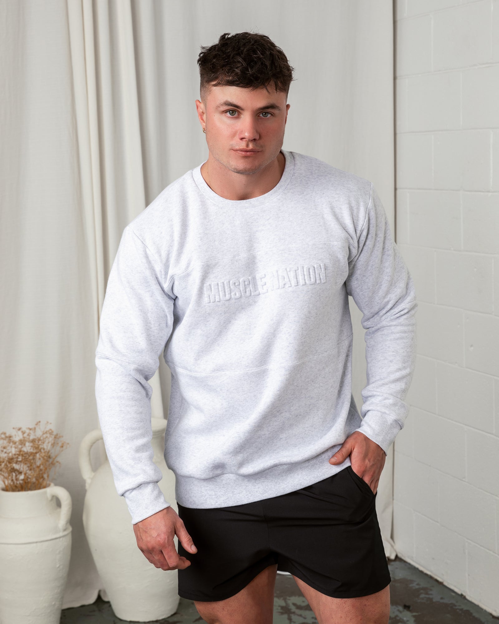 Mens Lounge Jumper-Muscle Nation