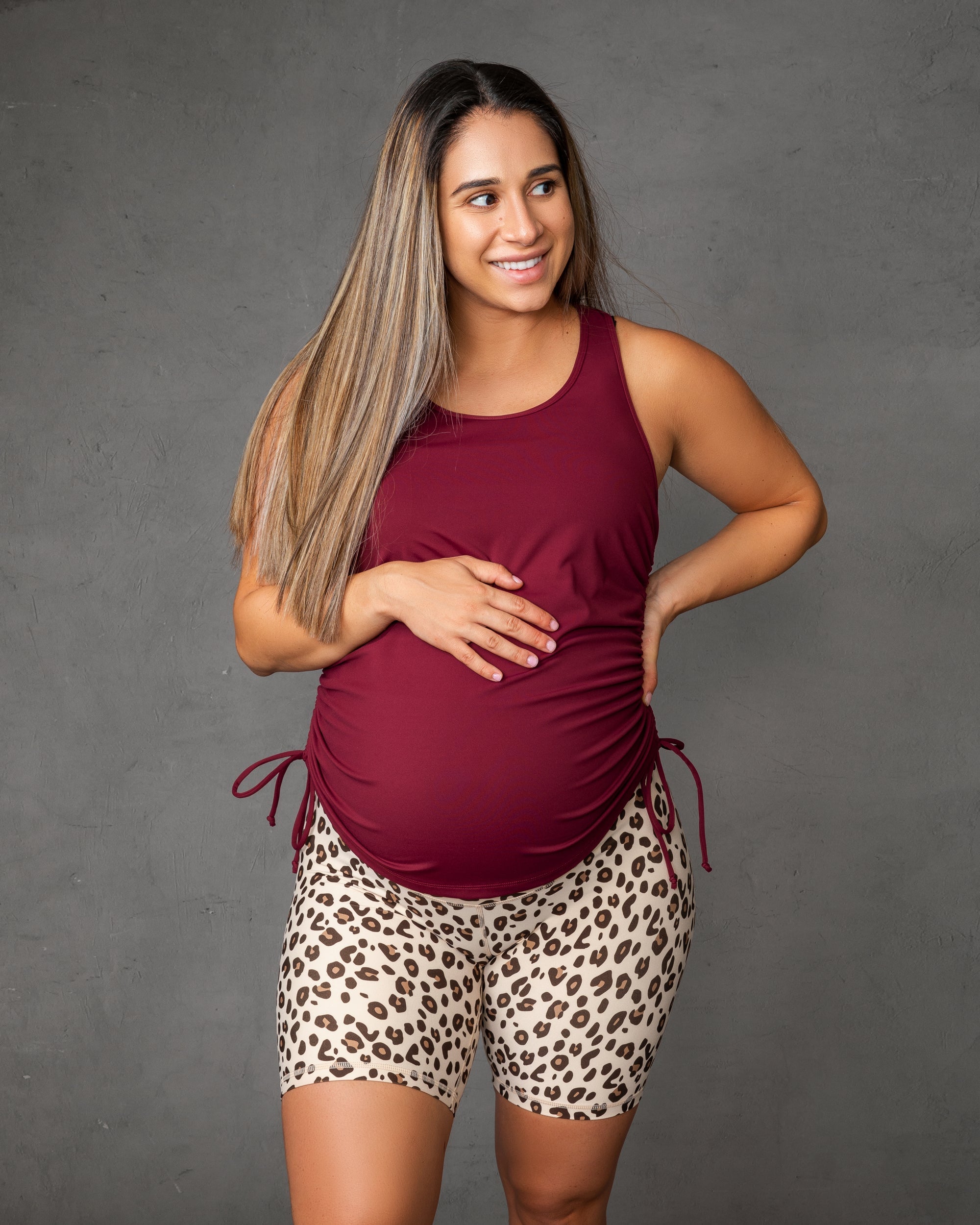 Side Tie Maternity Tank-Muscle Nation