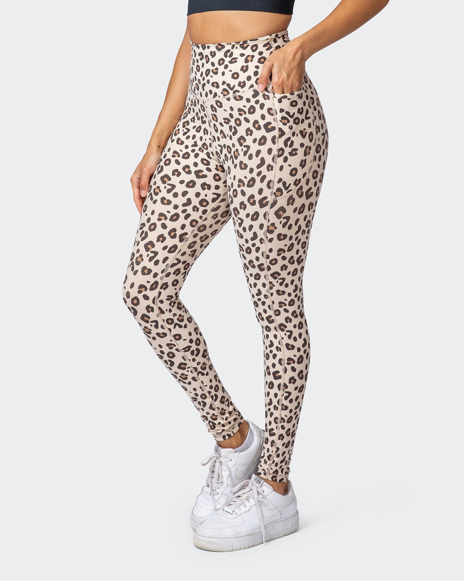 Signature Super High Pocket Full Length Leggings - Cheetah Print-Leggings-XXS-112118CHET-XXS-MNAPPRL12294-1-Muscle Nation